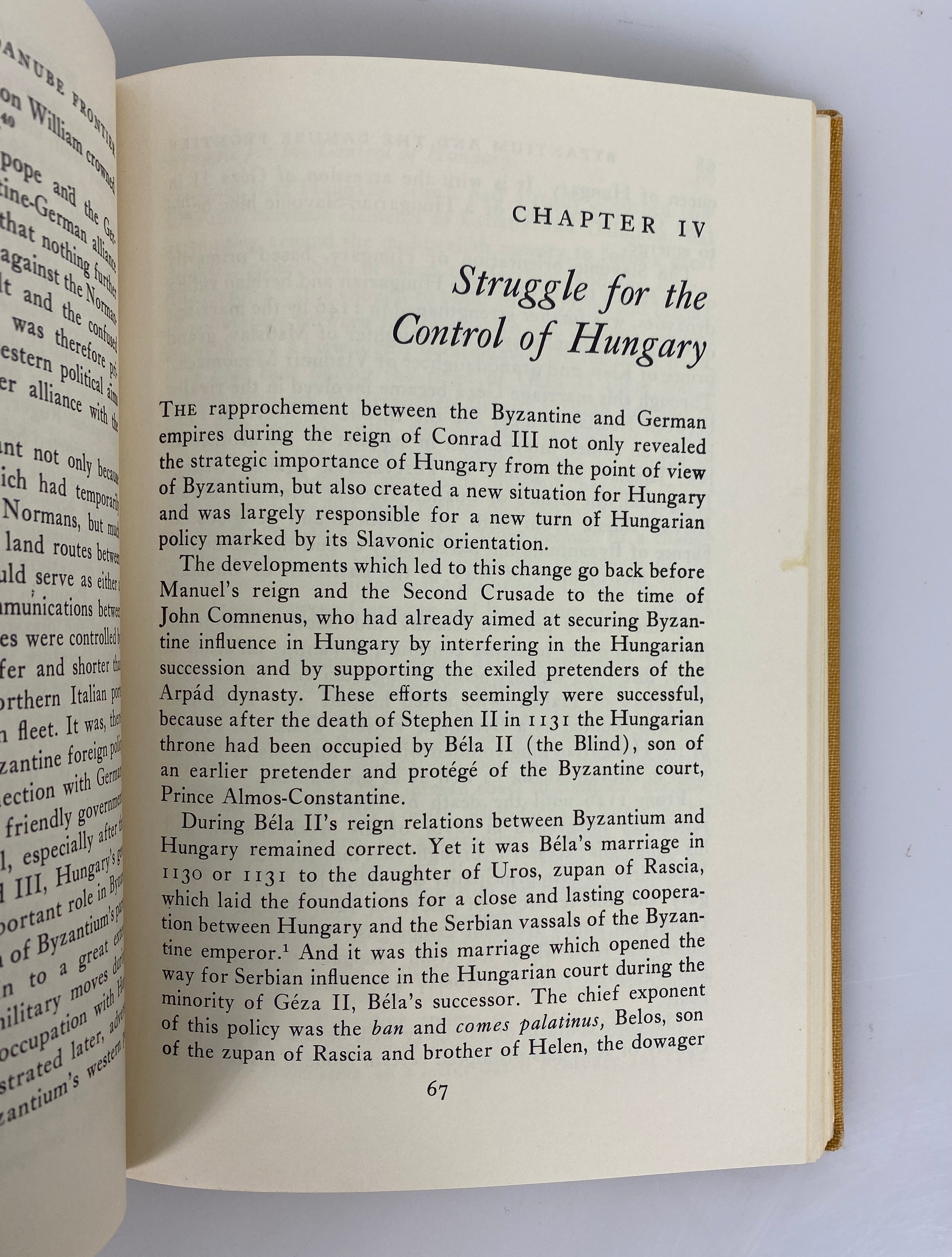 Byzantium & the Danube Frontier by Urbansky 1968 Ex-Library HC