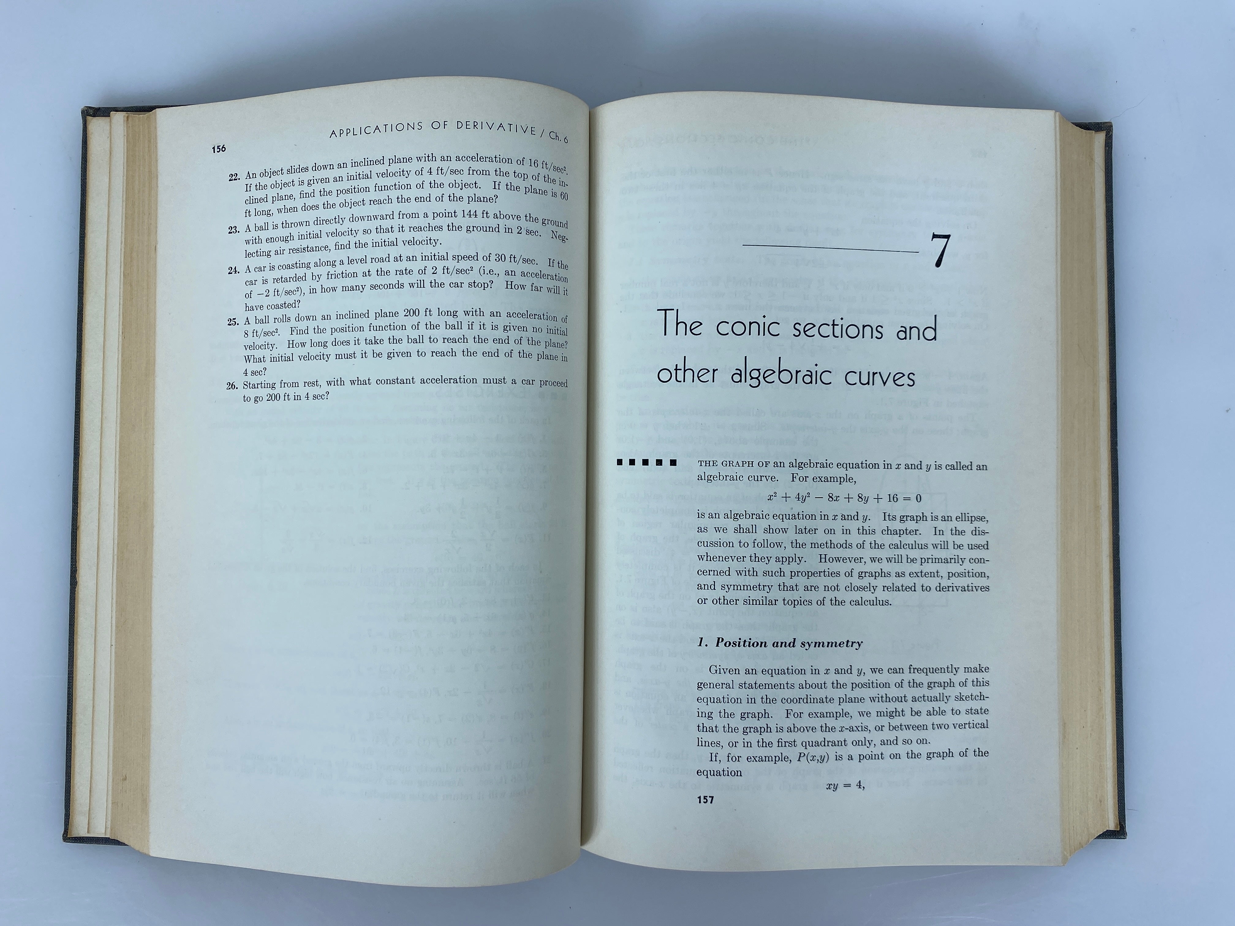 Calculus with Analytic Geometry Johnson/Kiokemeister 1959 6th Print HC