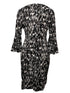 Calvin Klein Black and White Abstract Dress Size 6