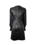 Calvin Klein Faux Leather Sheath Dress With Chiffon Sleeves Women's Size 2