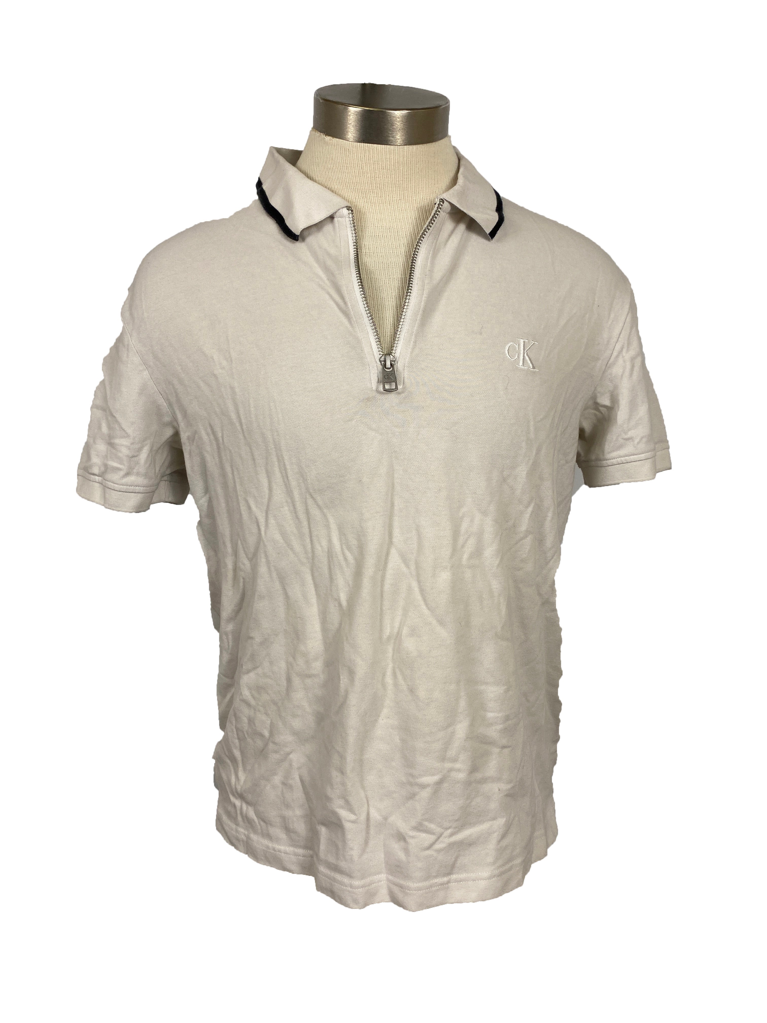 Calvin Klein White Polo Men's Size M