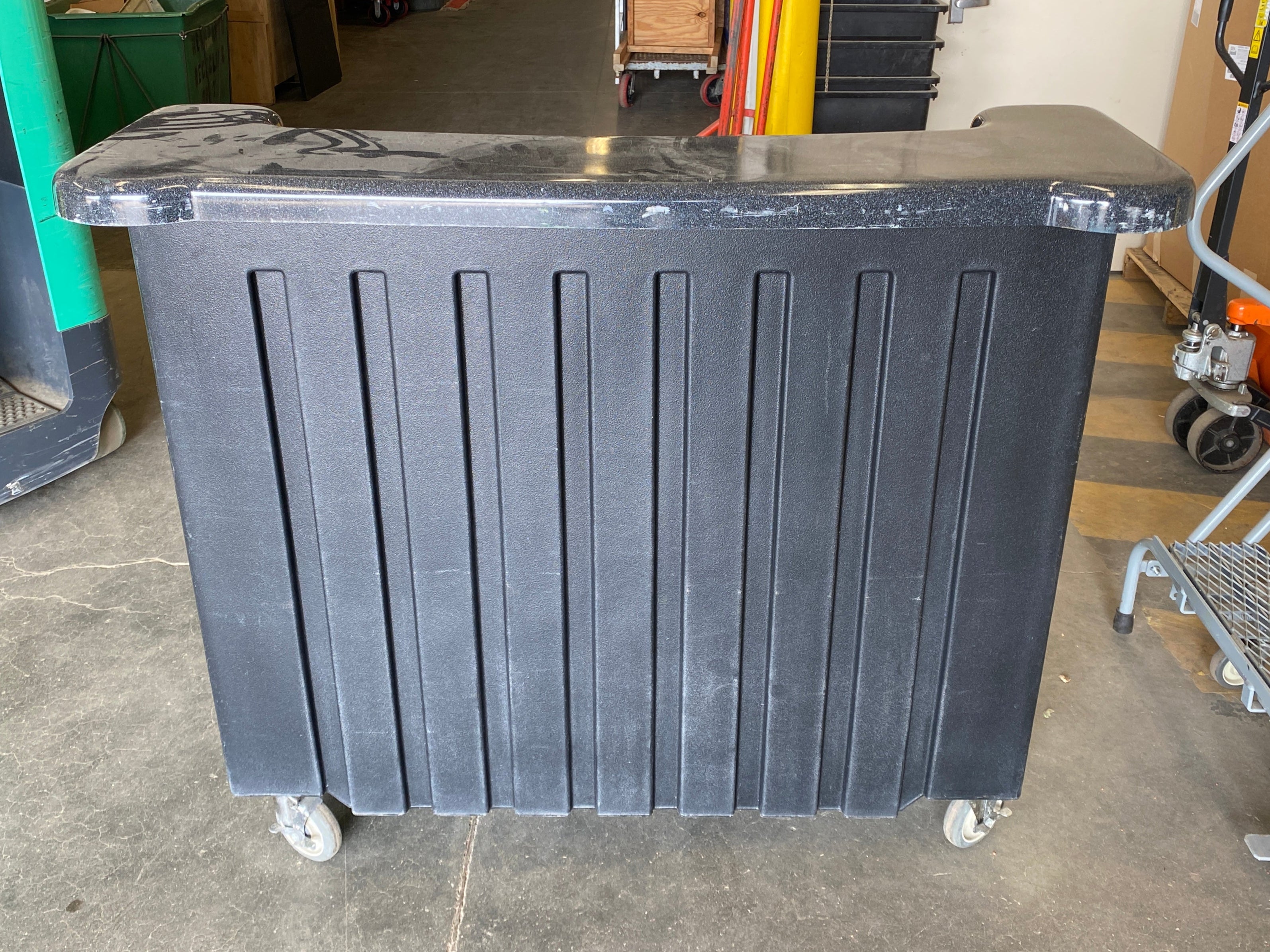 Cambro Black Wheeled Bar Cart
