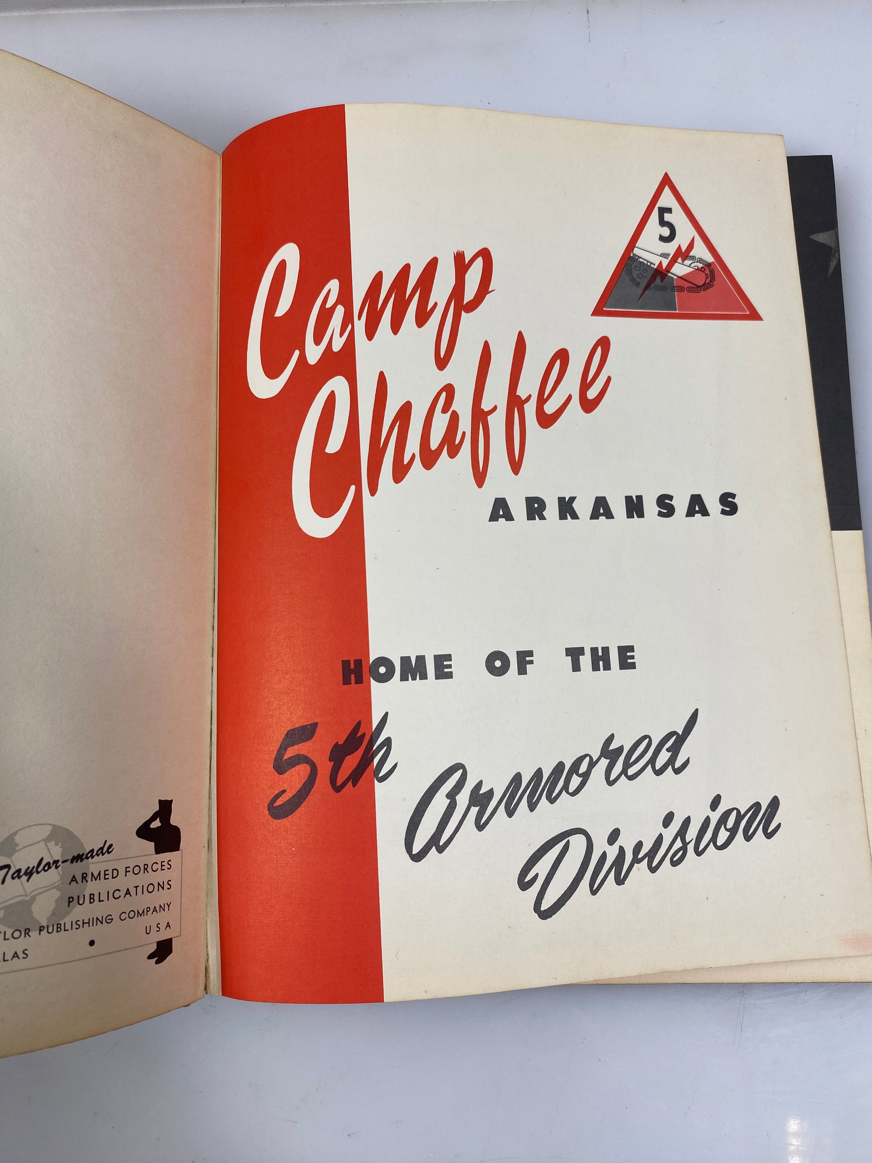 Camp Chaffee Arkansas 5th Armored Division Yearbook 1952 HC