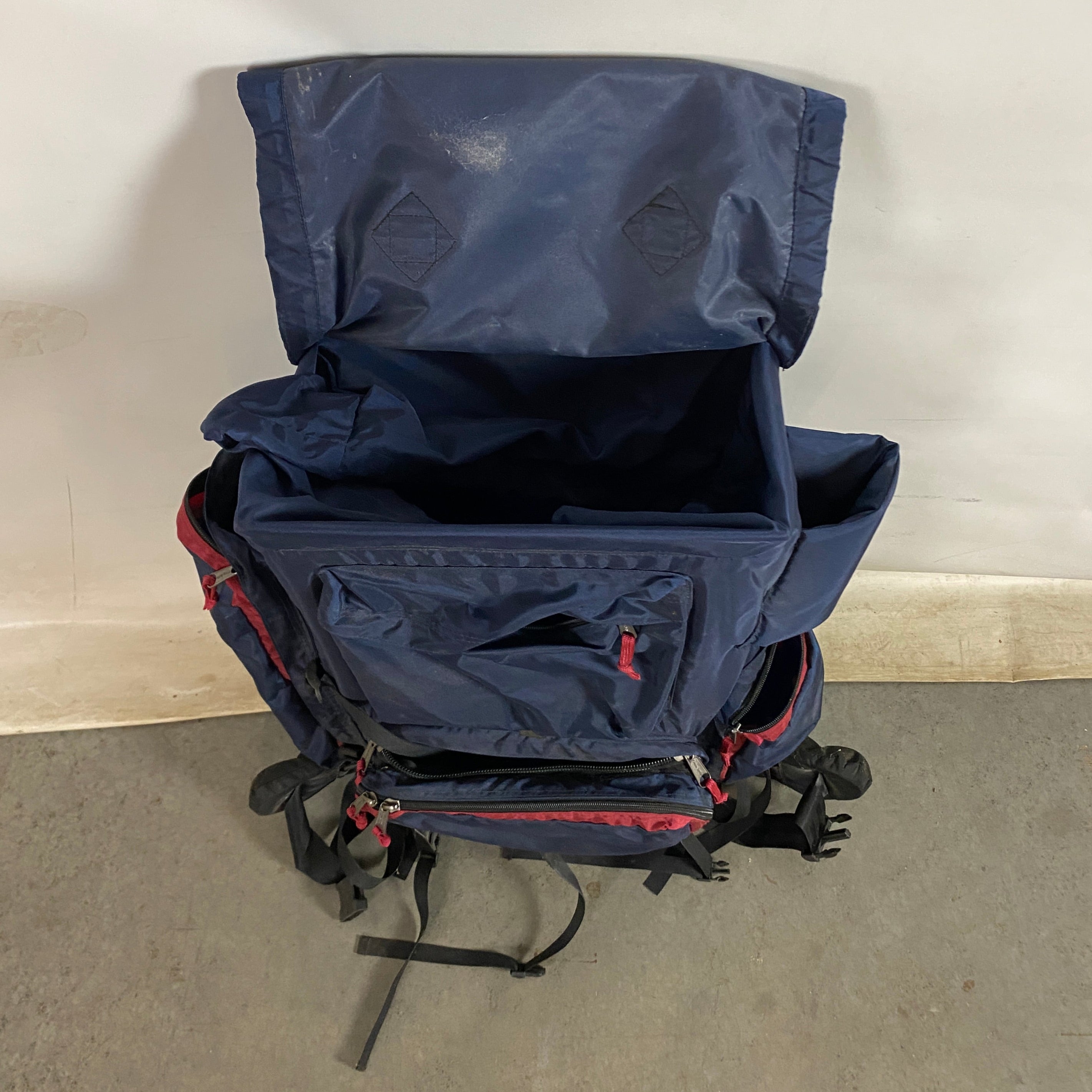 Camp Trails External Frame Blue Hiking Backpack