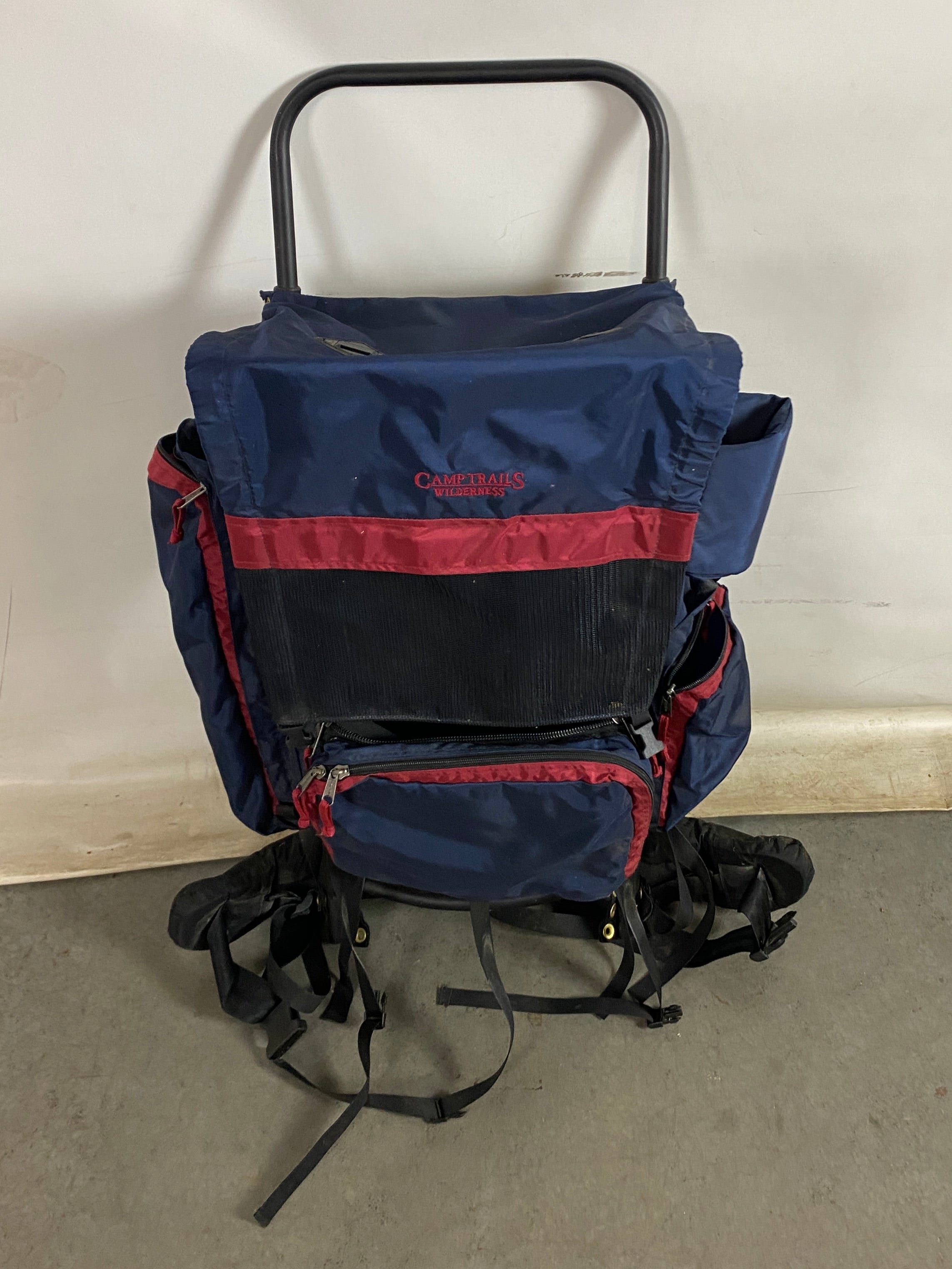 Camp Trails External Frame Blue Hiking Backpack