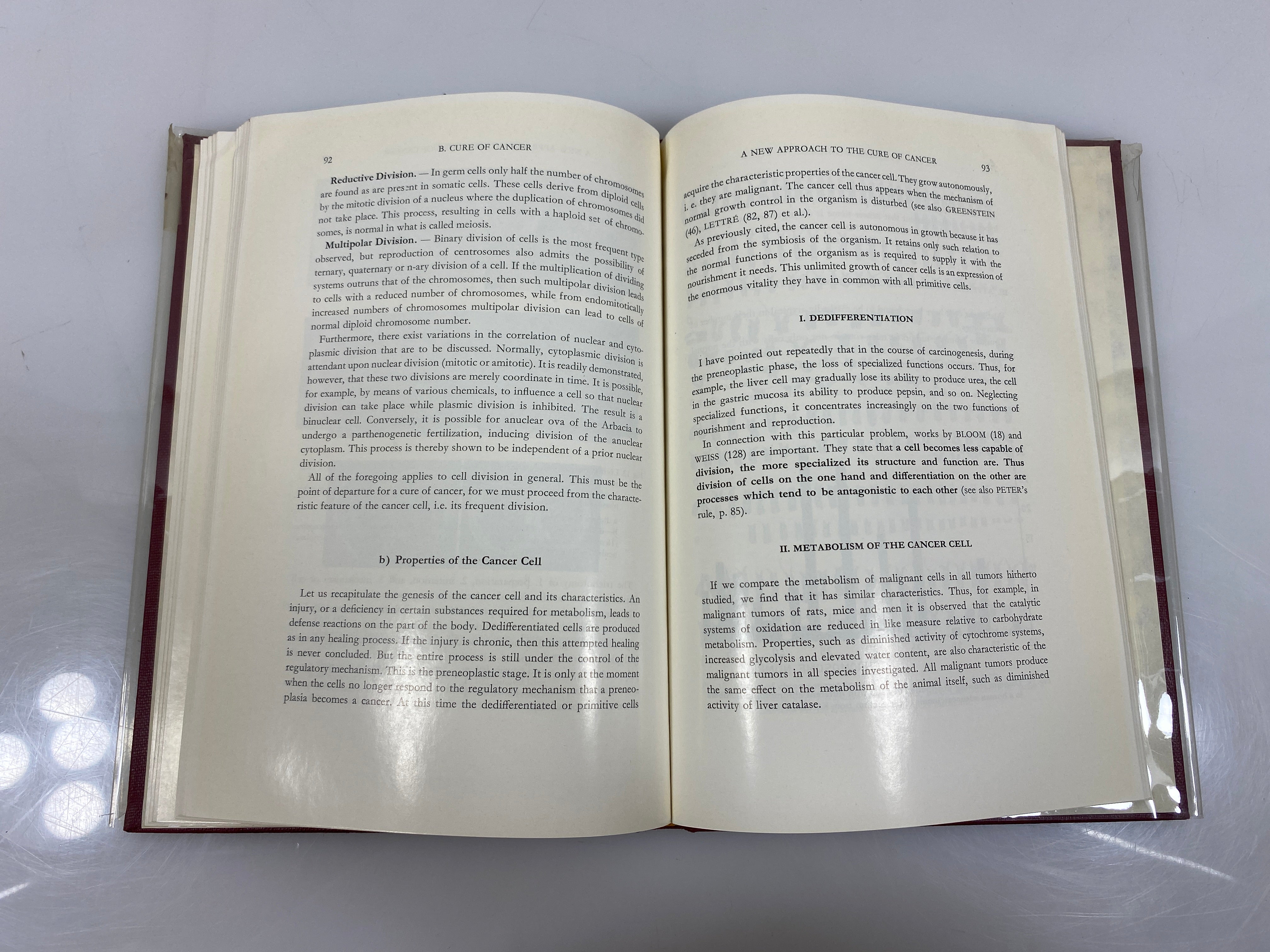 Cancer by Alexander Berglas Institute Pasteur Ex-library 1957 HCDJ