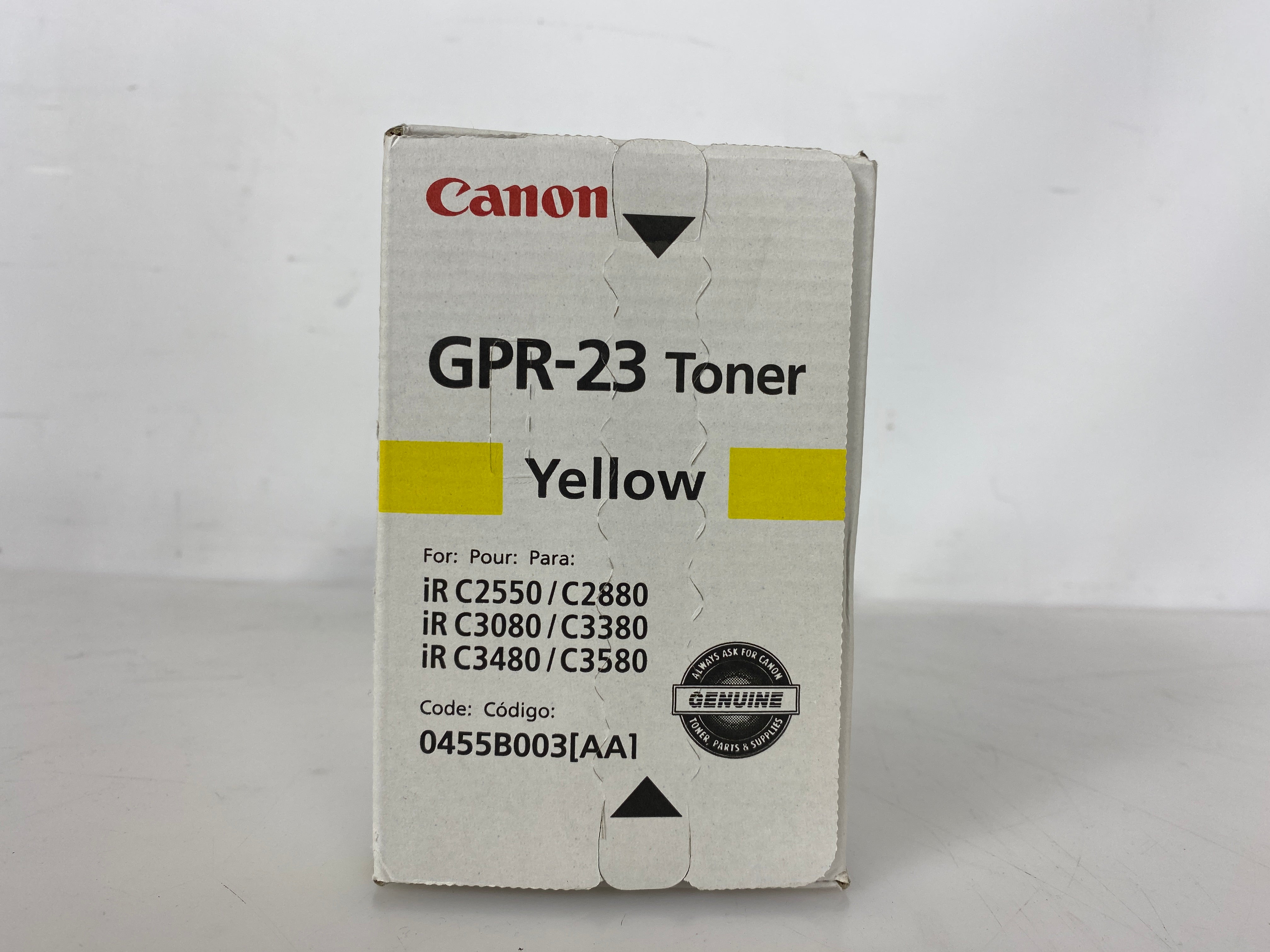 Canon 0455B003AA GPR-23 Yellow Toner Cartridge *New*