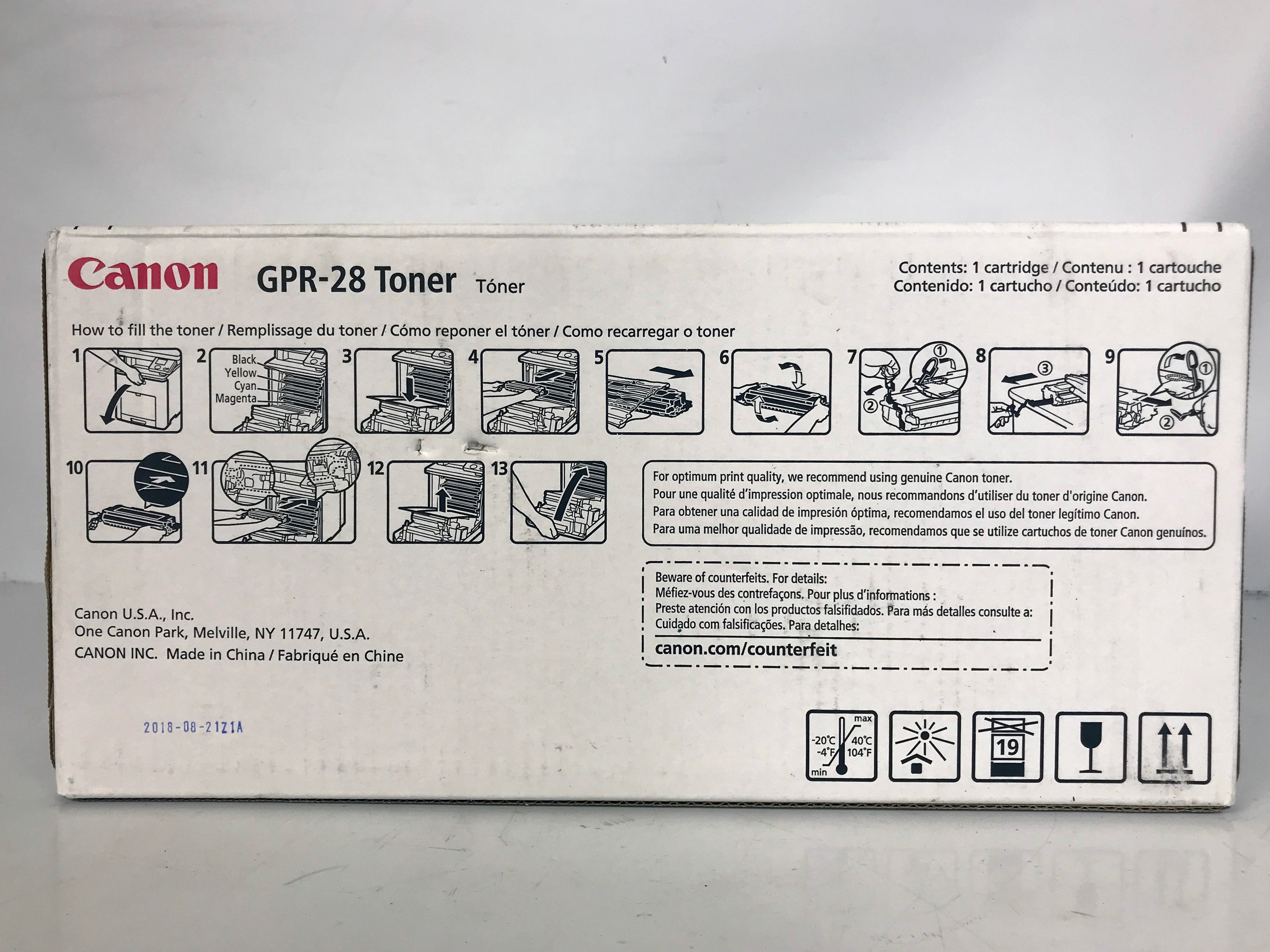 Canon GPR-28 1659B004BA Cyan Toner