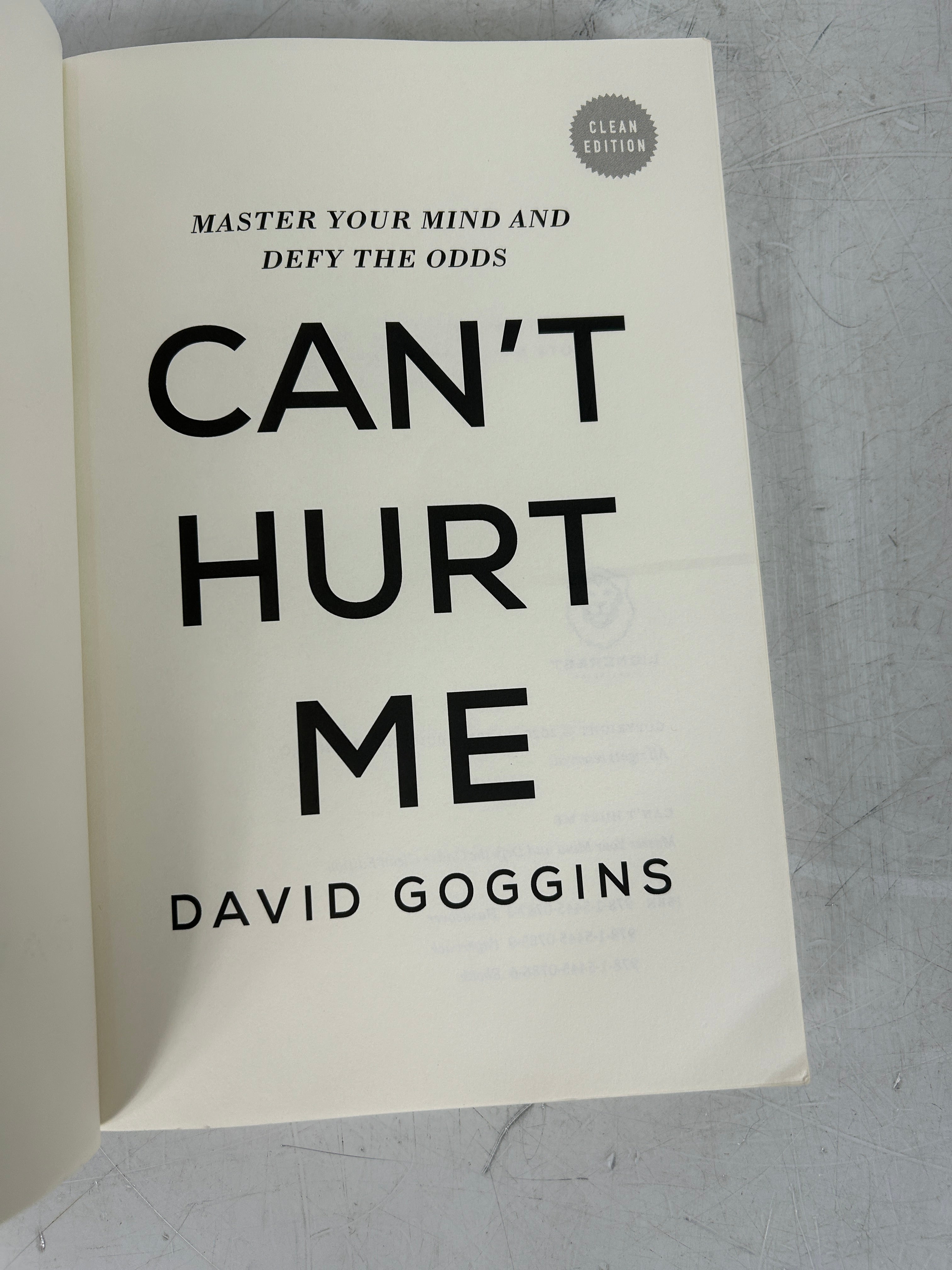 Can't Hurt Me: Master Your Mind and Defy the Odds - Clean Edition SC