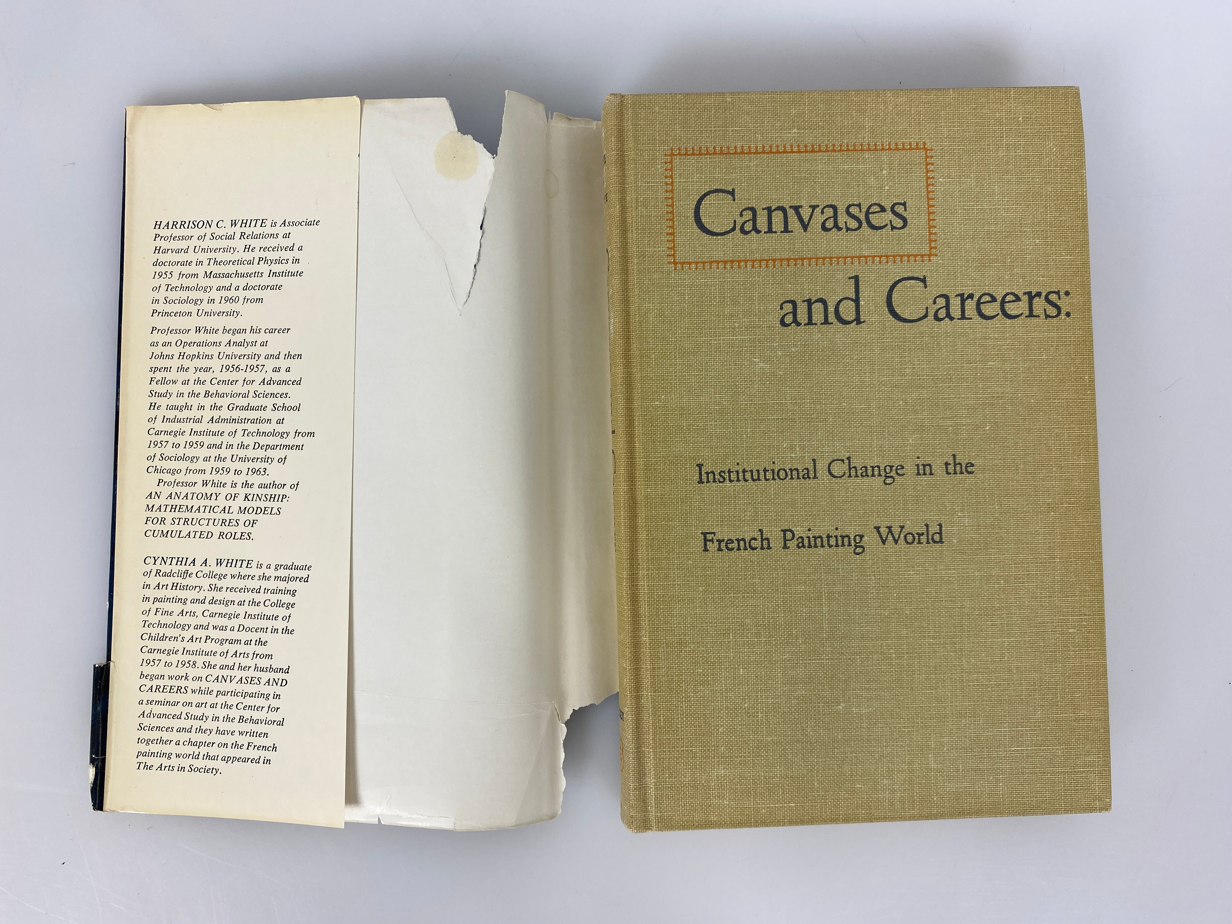 Canvases and Careers by White & White 1965 Vintage HC DJ