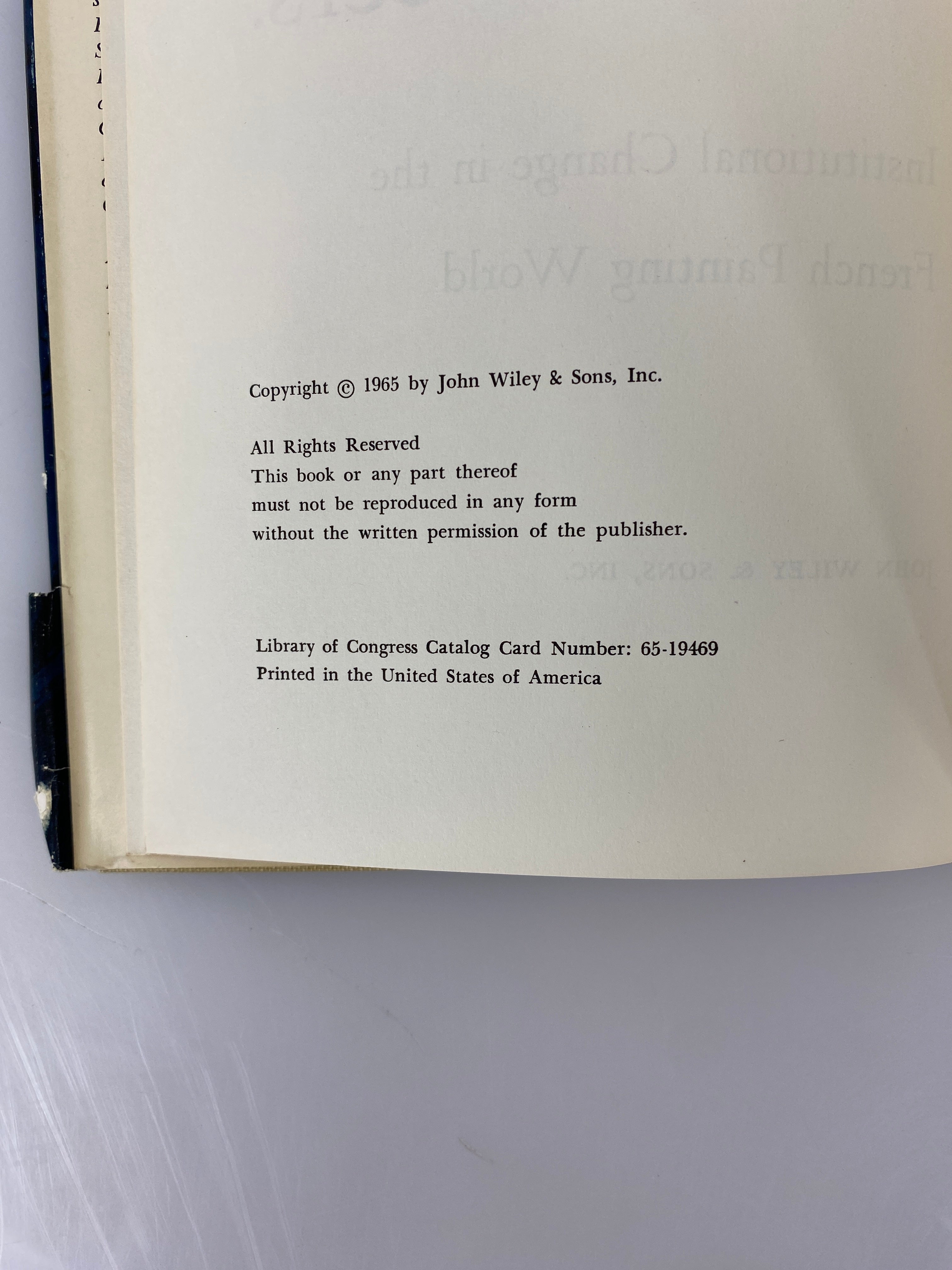 Canvases and Careers by White & White 1965 Vintage HC DJ