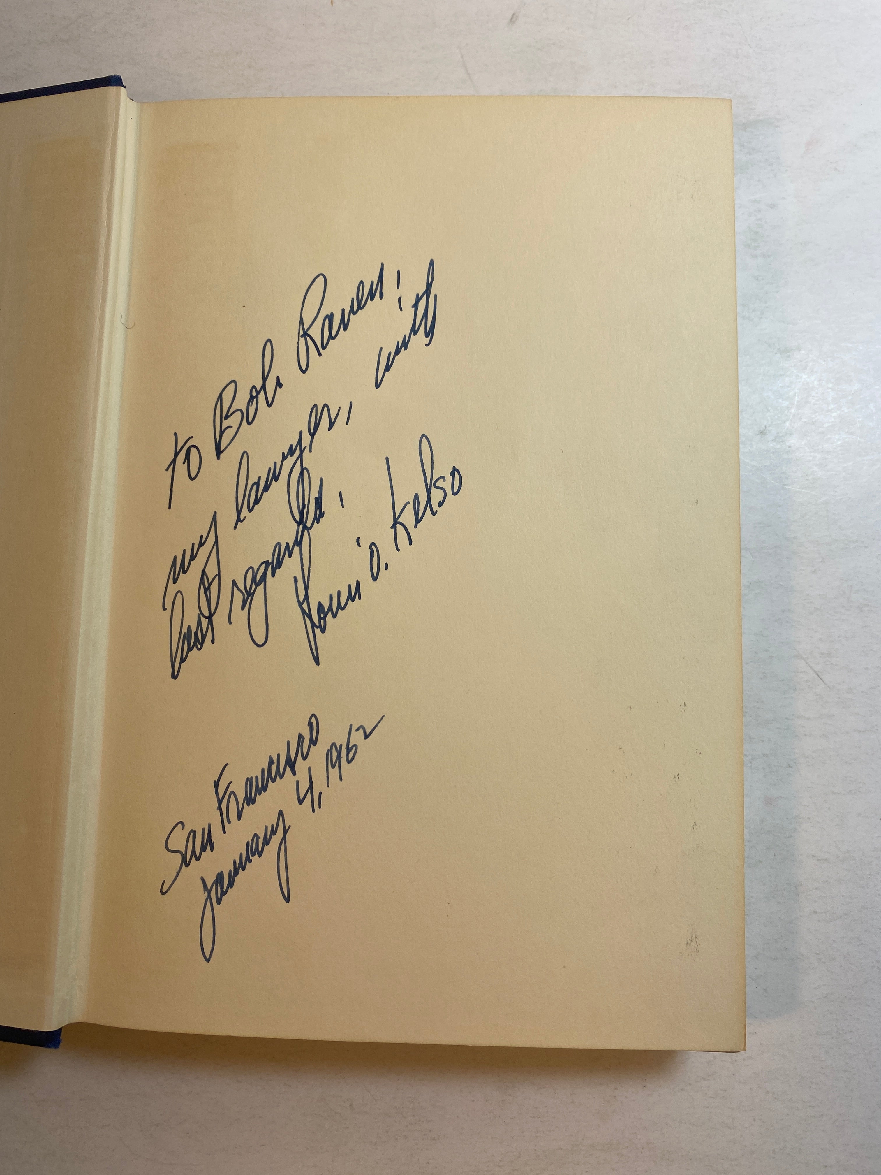 Capitalist Manifesto Louis Kelso 1958 *Signed*
