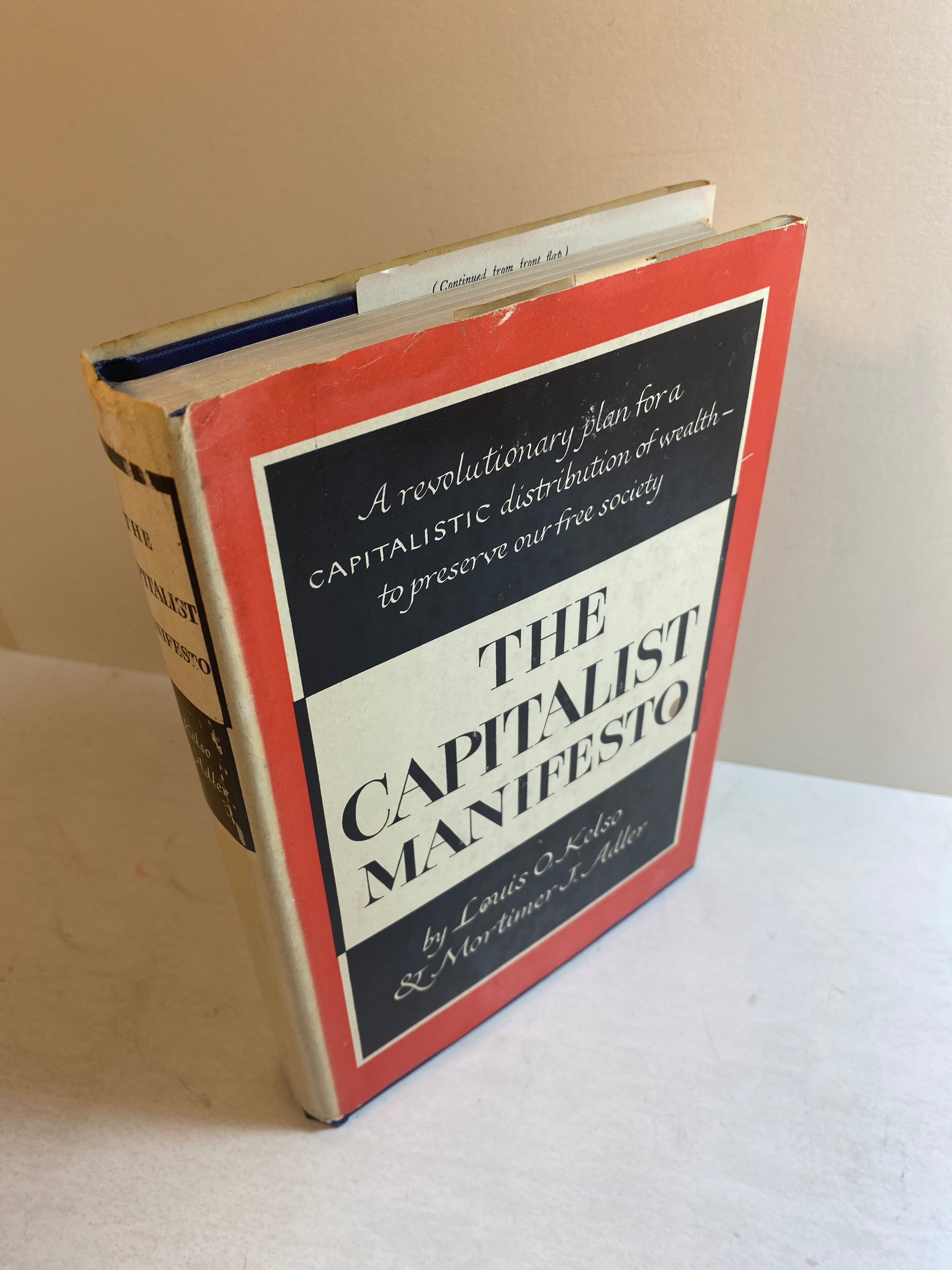 Capitalist Manifesto Louis Kelso 1958 *Signed*