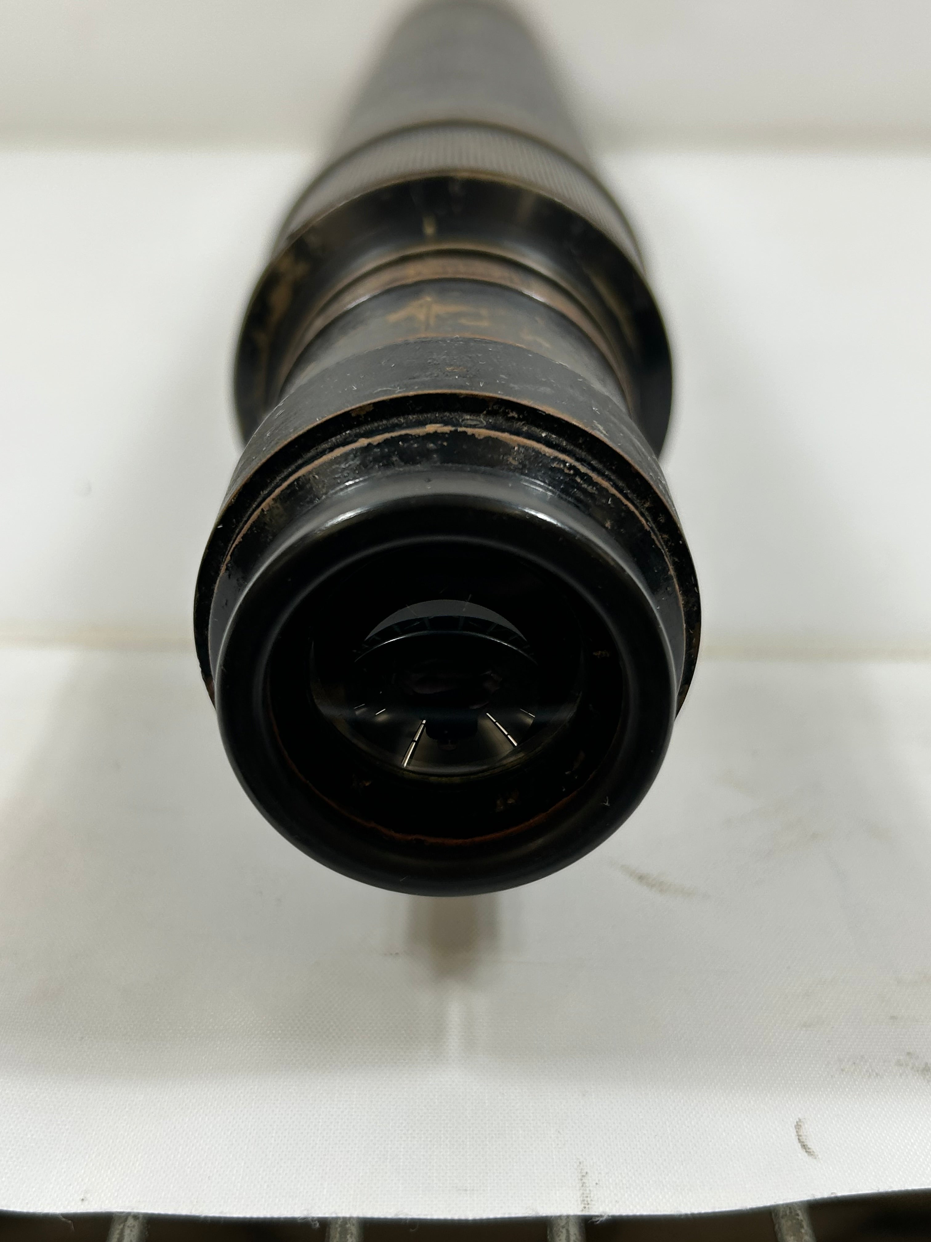 Carl Zeiss Vintage Telescope with Brown Leather Case