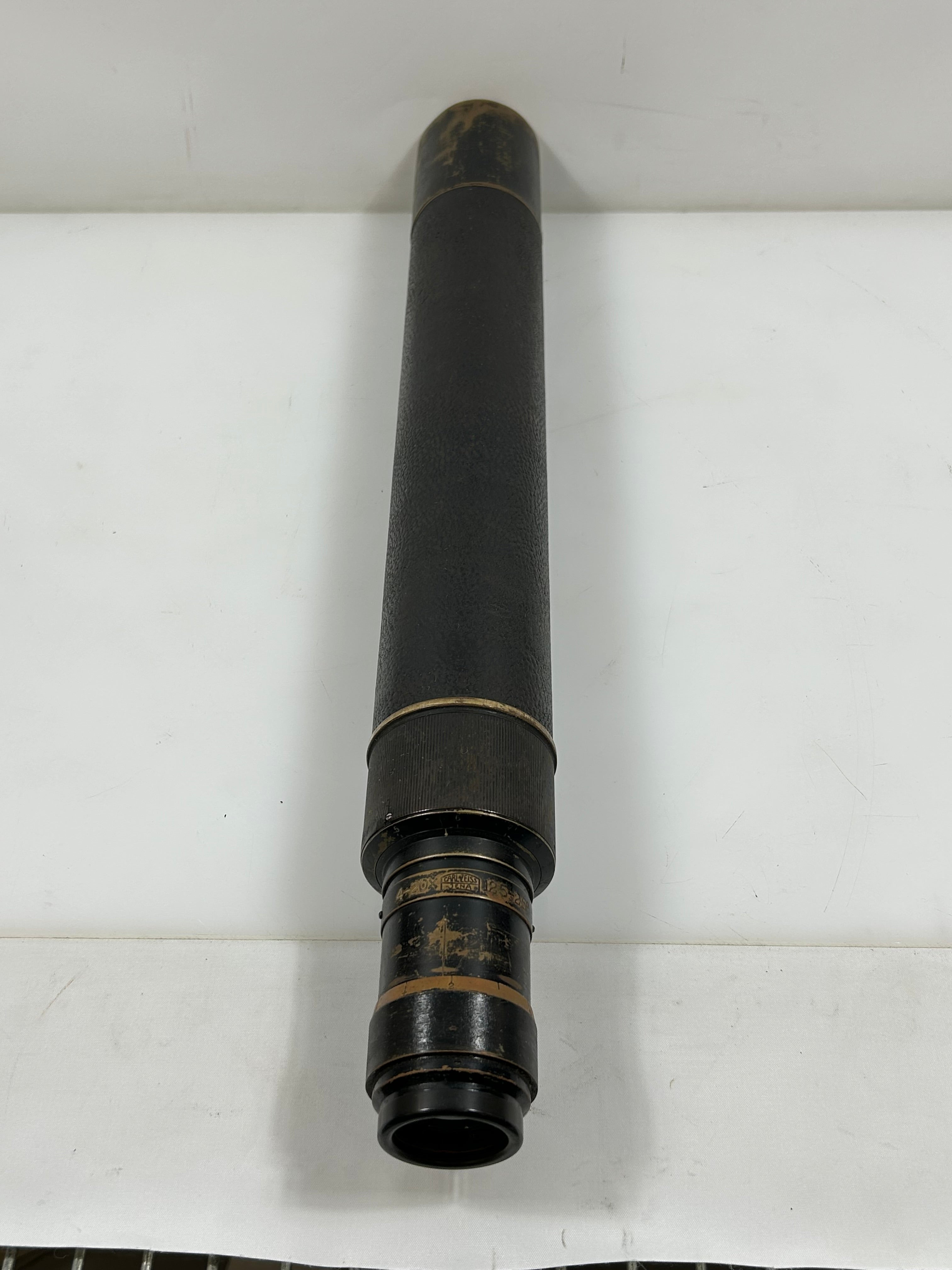 Carl Zeiss Vintage Telescope with Brown Leather Case