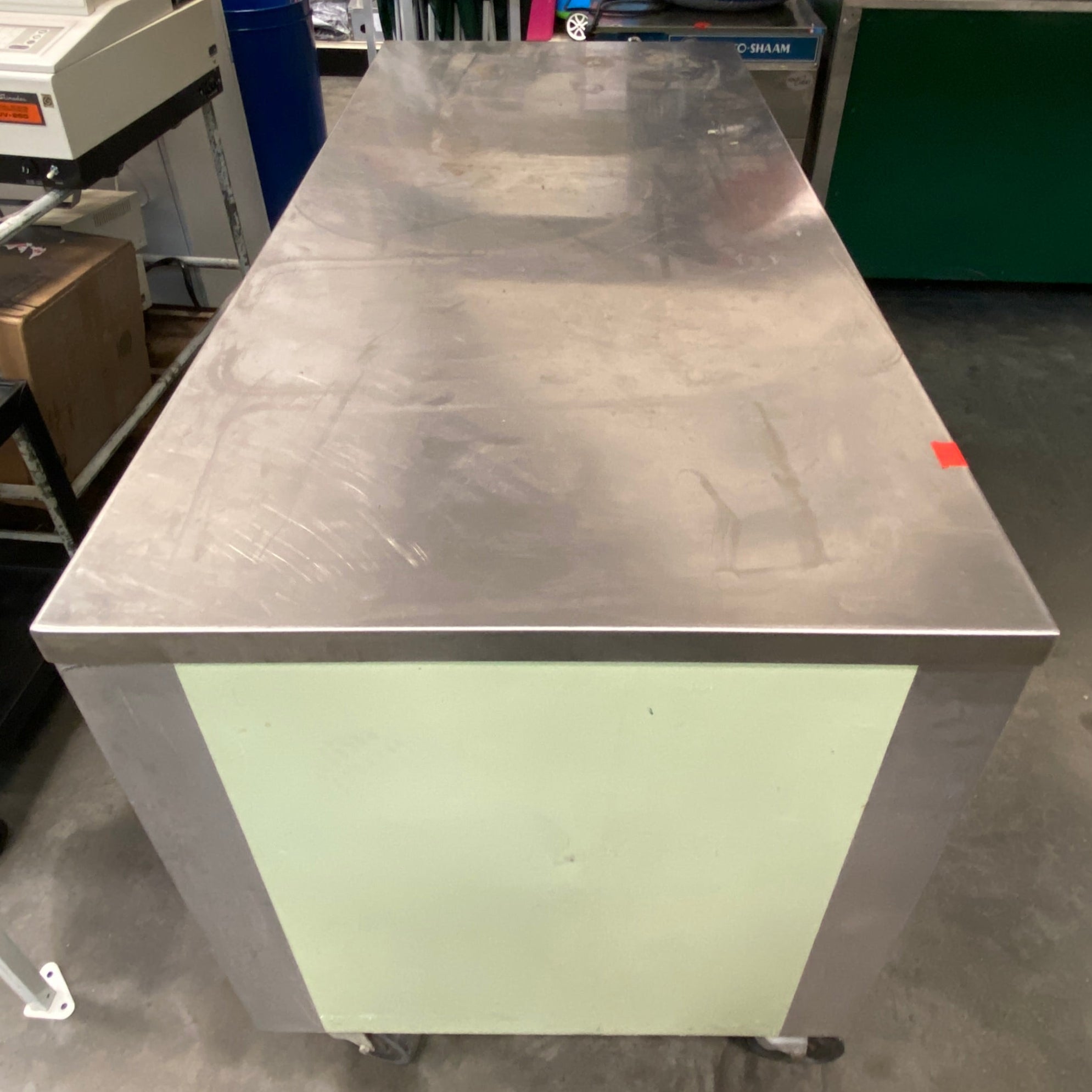 Carter-Hoffmann #CC60T-CB362D Wheeled Refrigerator Table w/ Storage