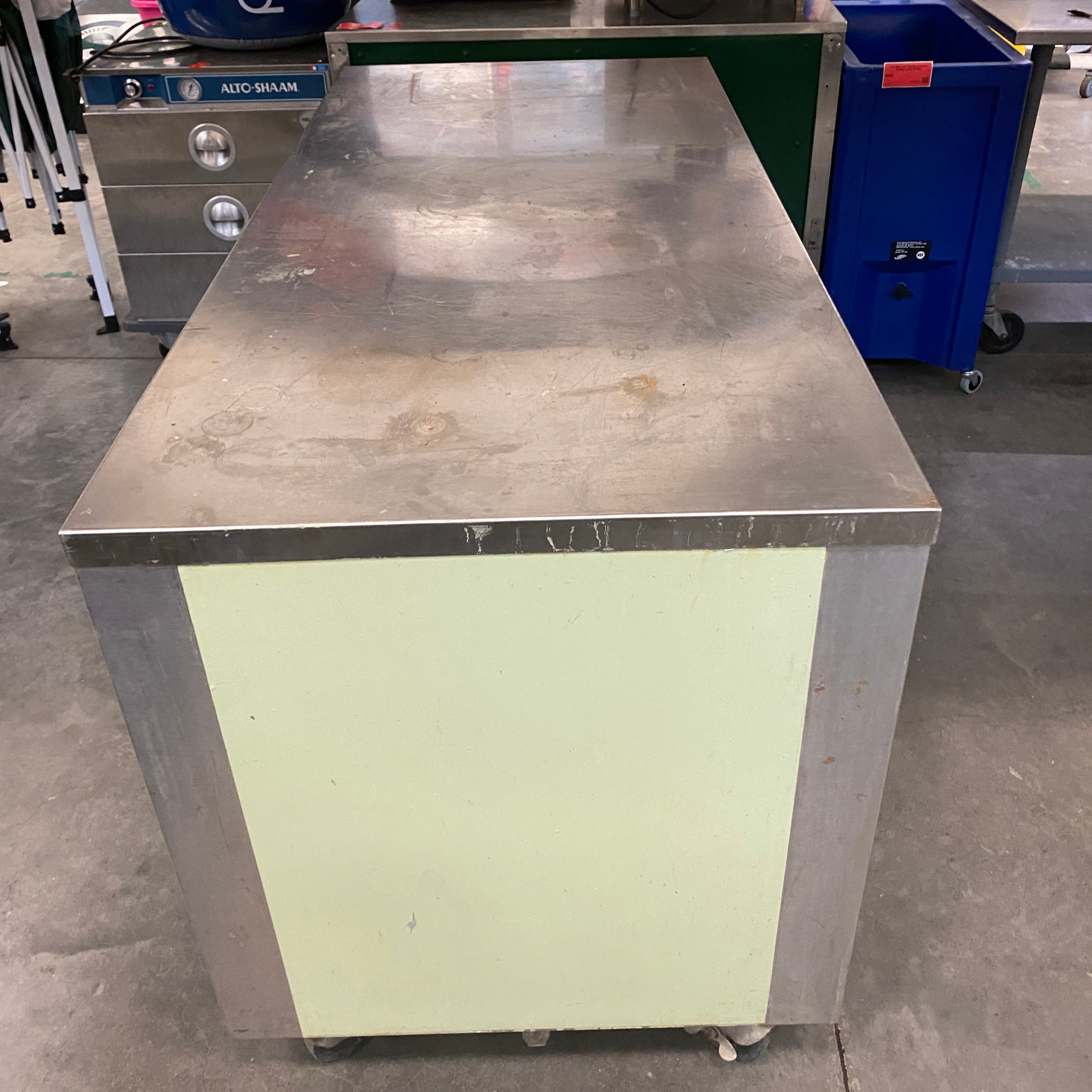 Carter-Hoffmann #CC60T-CB362D Wheeled Refrigerator Table w/ Storage