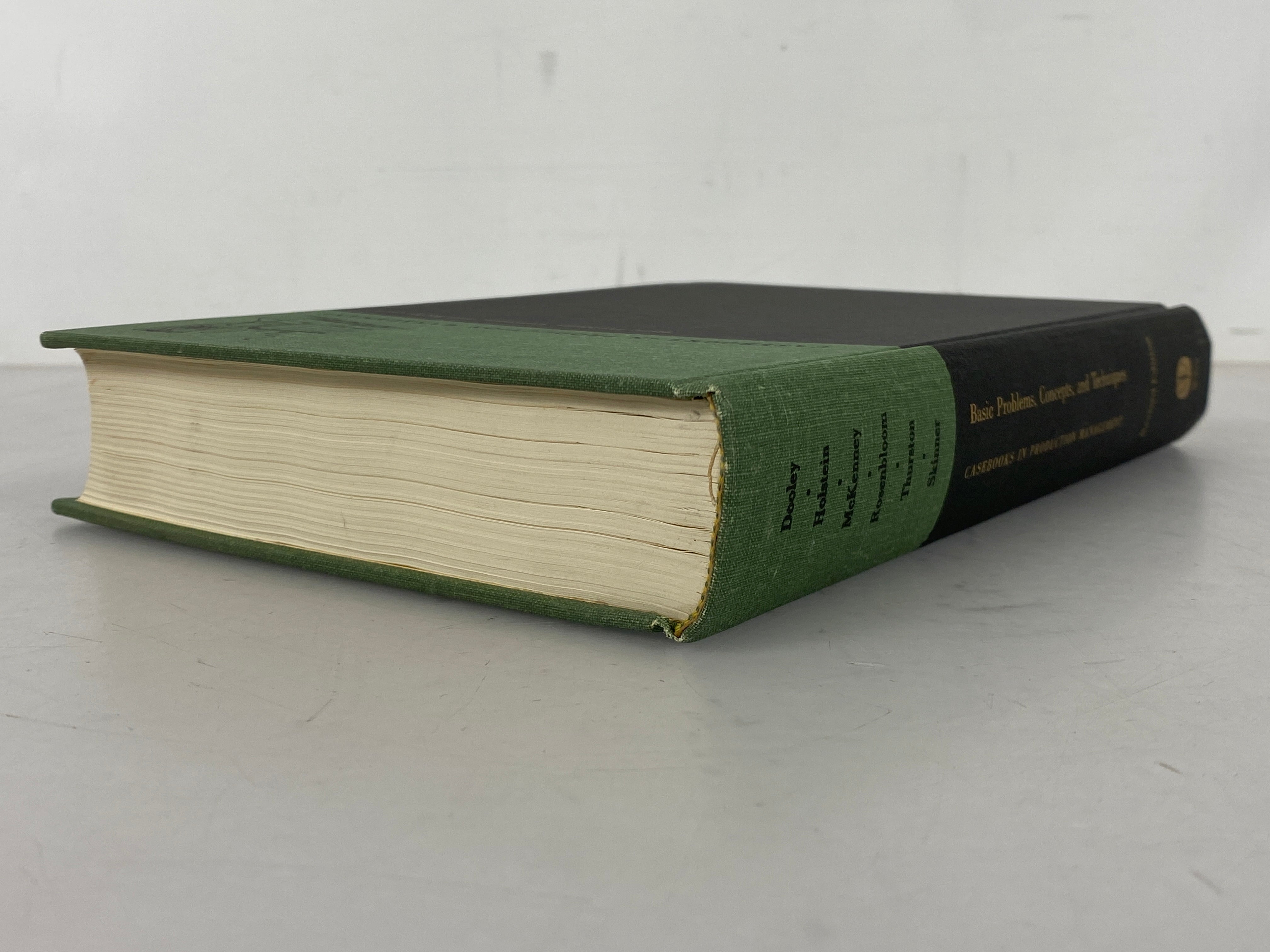 Casebooks in Production Management Problems/Concepts/Techniques 1968 HCDJ