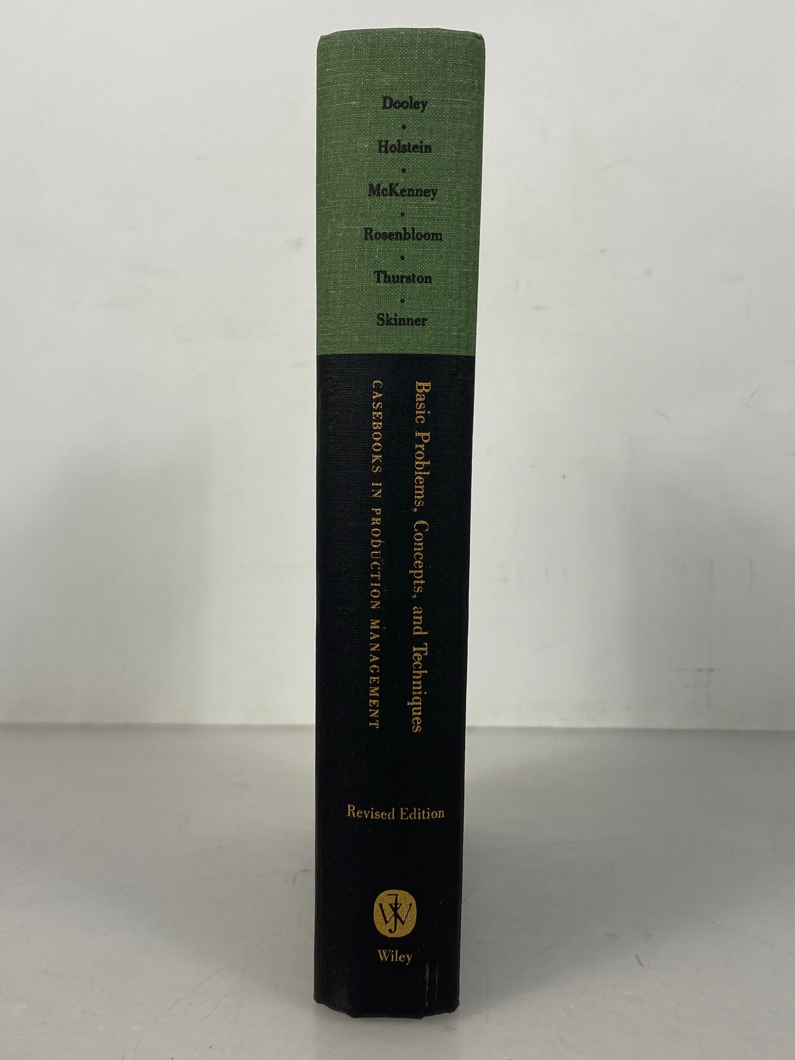 Casebooks in Production Management Problems/Concepts/Techniques 1968 HCDJ