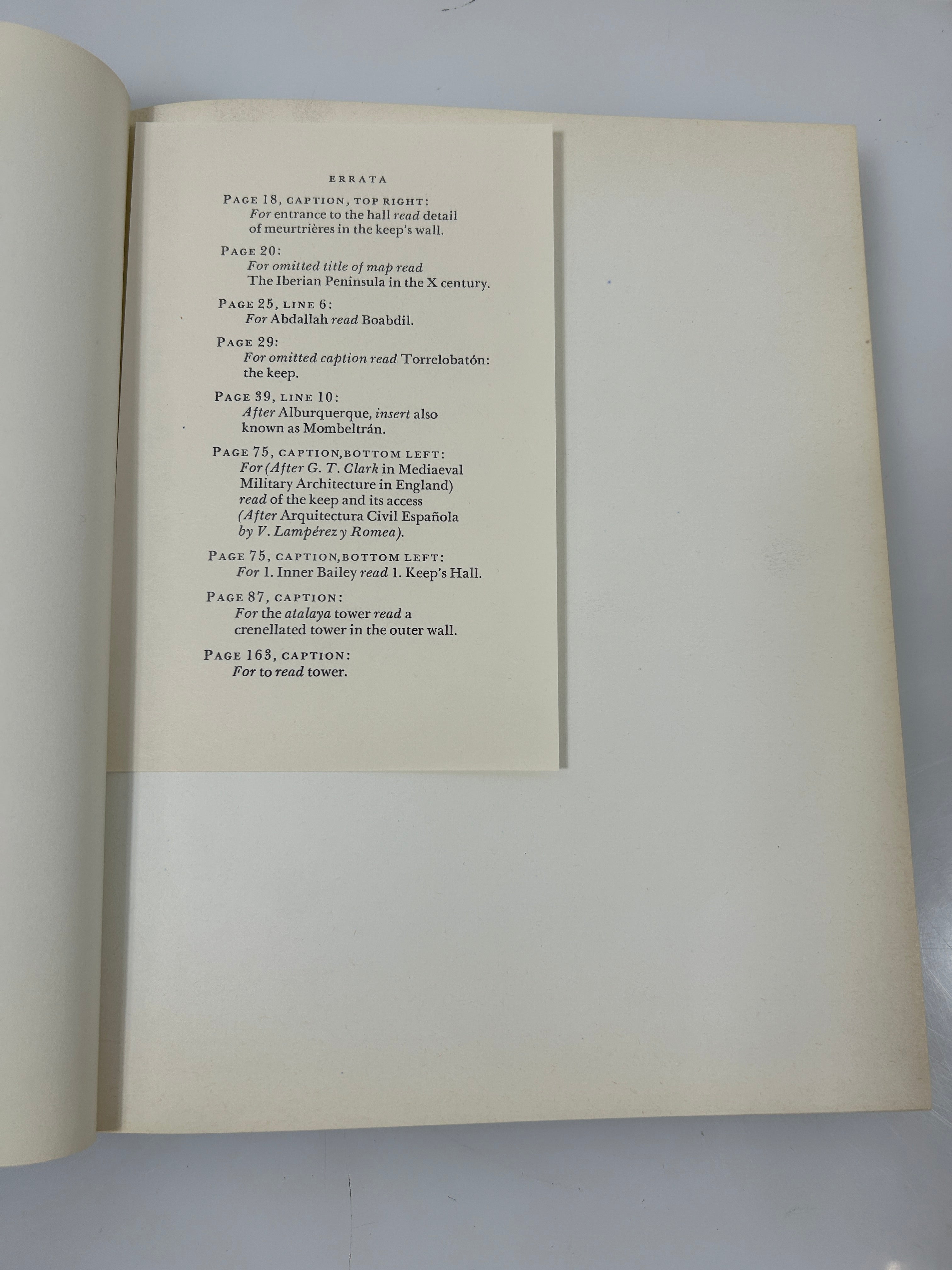 Castles from the Heart of Spain by Alberto A  Weissmuller 1967 1st Ed HCDJ