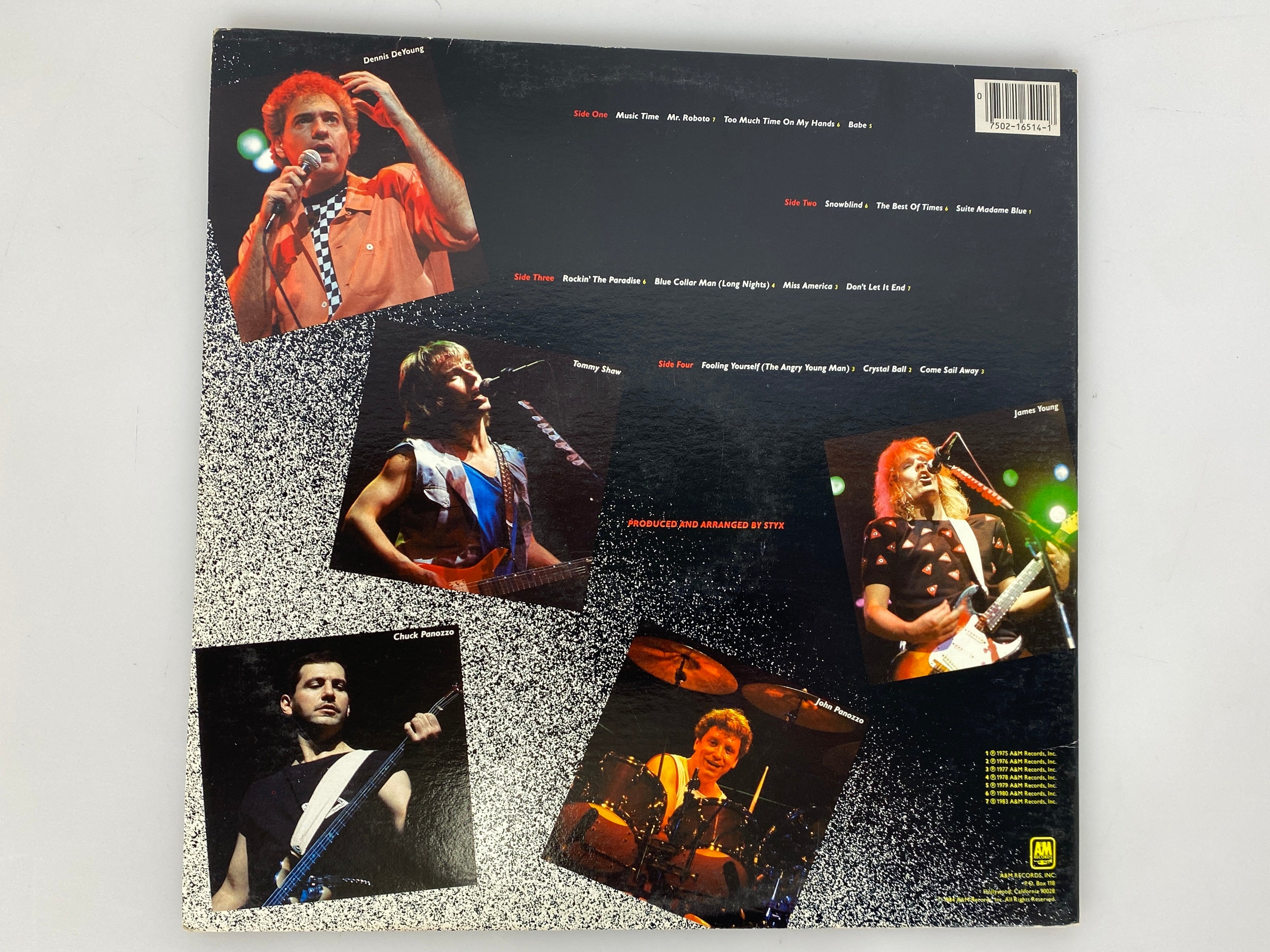 Caught in the Act Live Styx 1984 Vinyl Record