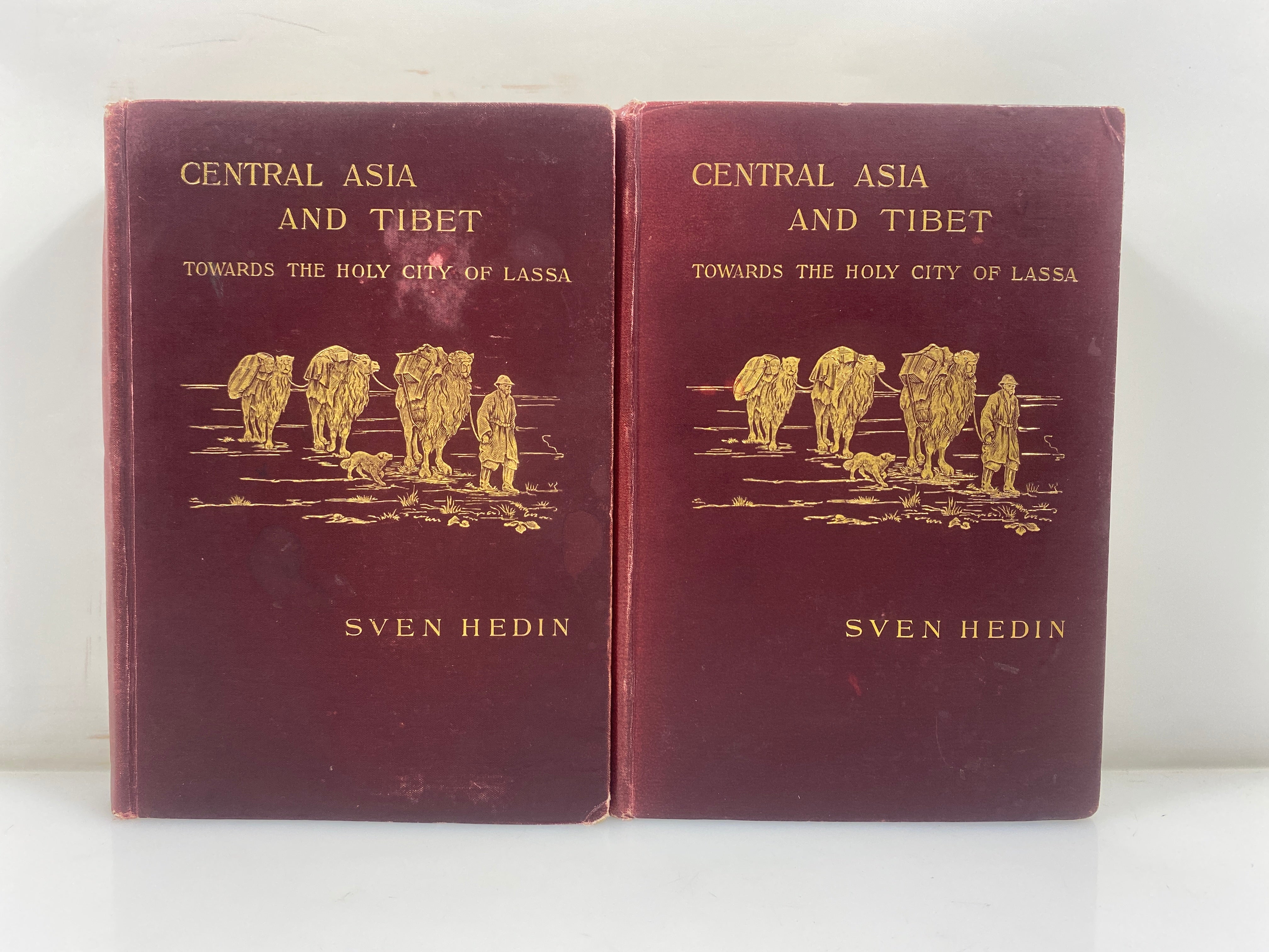 Central Asia & Tibet by Hedin Vol. I-II 1903 Ex-Library HC