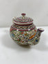 Ceramicas De Coimbra Hand Painted Multicolor Teapot Portugal