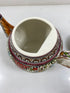 Ceramicas De Coimbra Hand Painted Multicolor Teapot Portugal