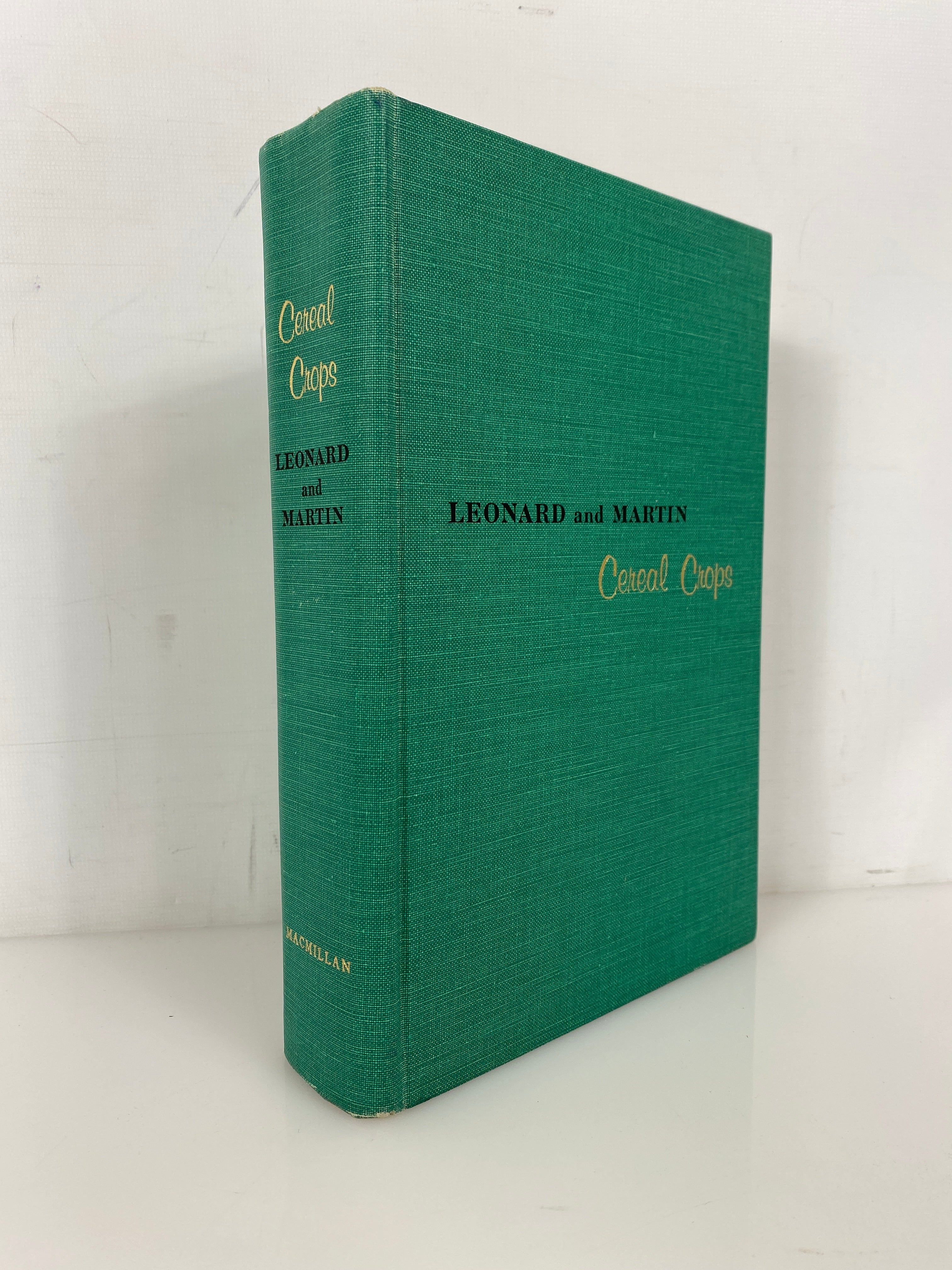 Cereal Crops by Leonard/Martin 1963 First Printing Vintage HC