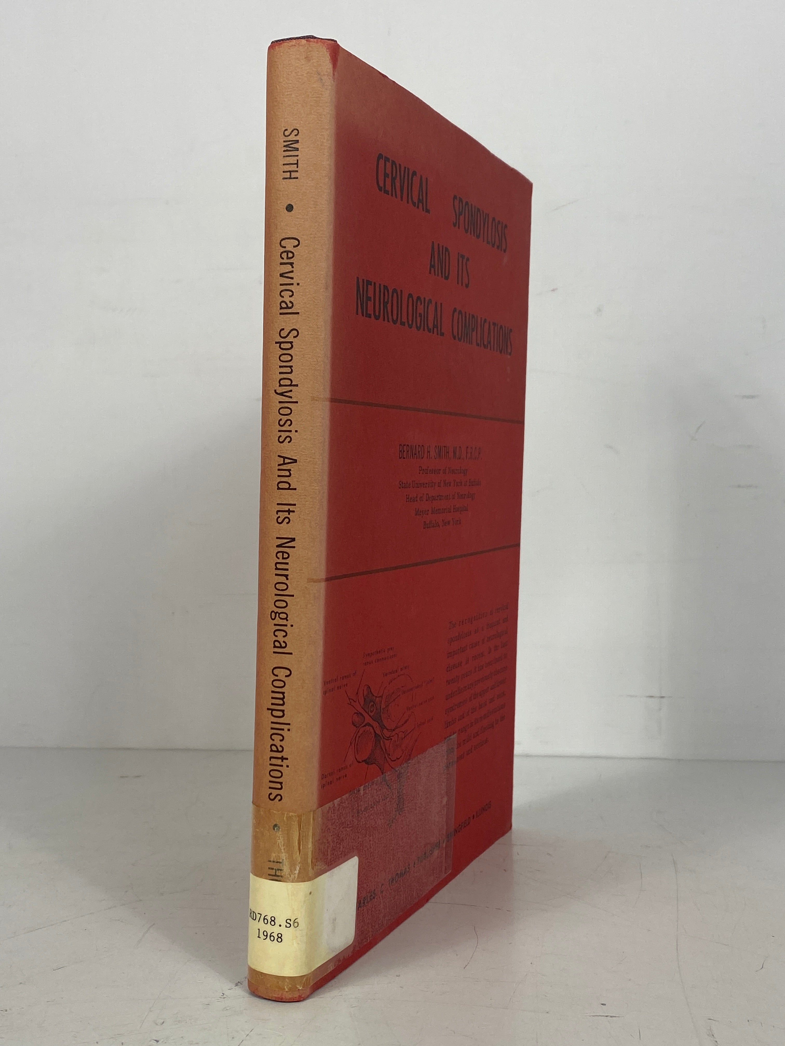Cervical Spondylosis and its Neurological Complications Bernard Smith 1968 HCDJ