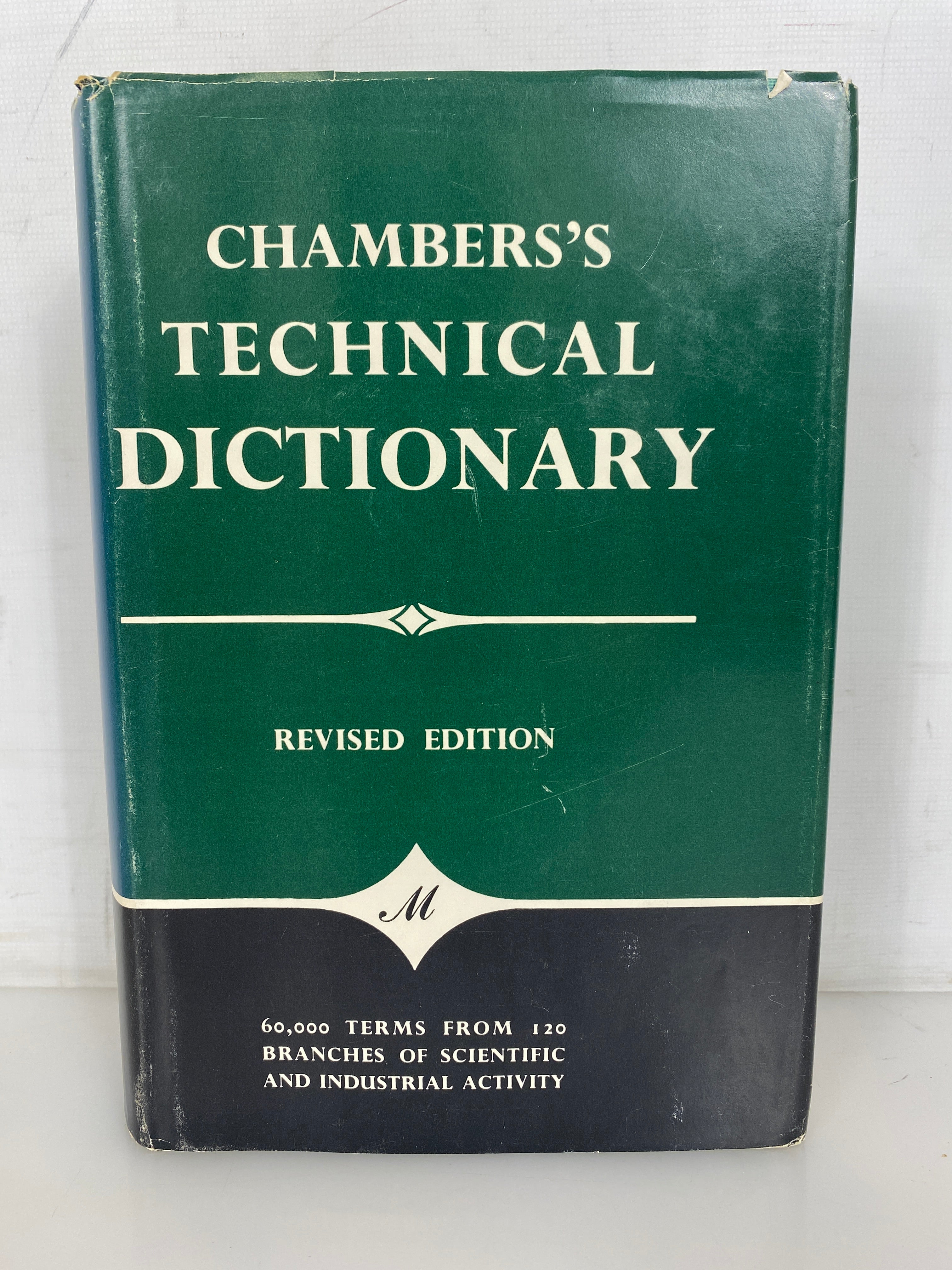 Chambers's Technical Dictionary 1961 Third Edition Reprinted HC DJ
