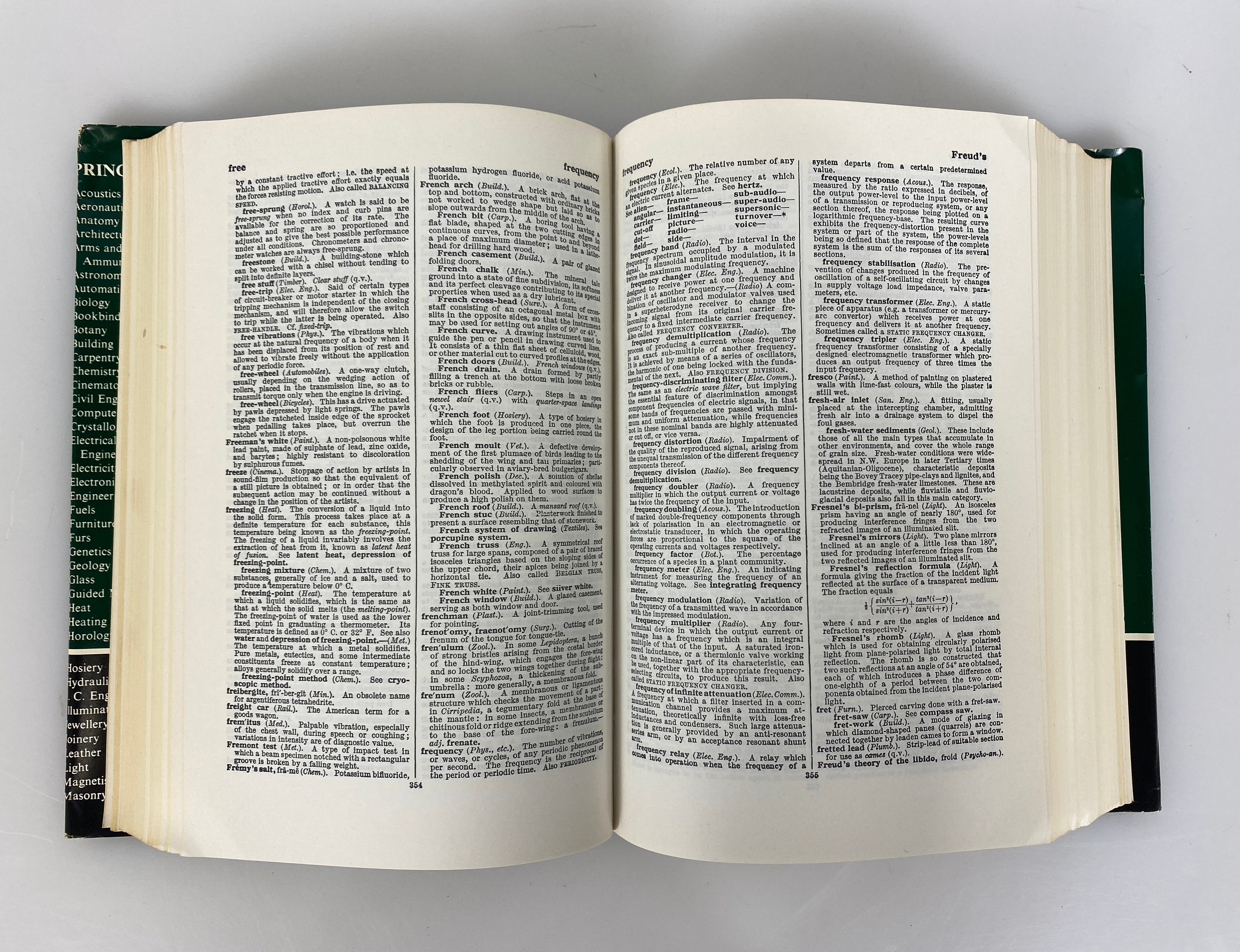 Chambers's Technical Dictionary 1961 Third Edition Reprinted HC DJ