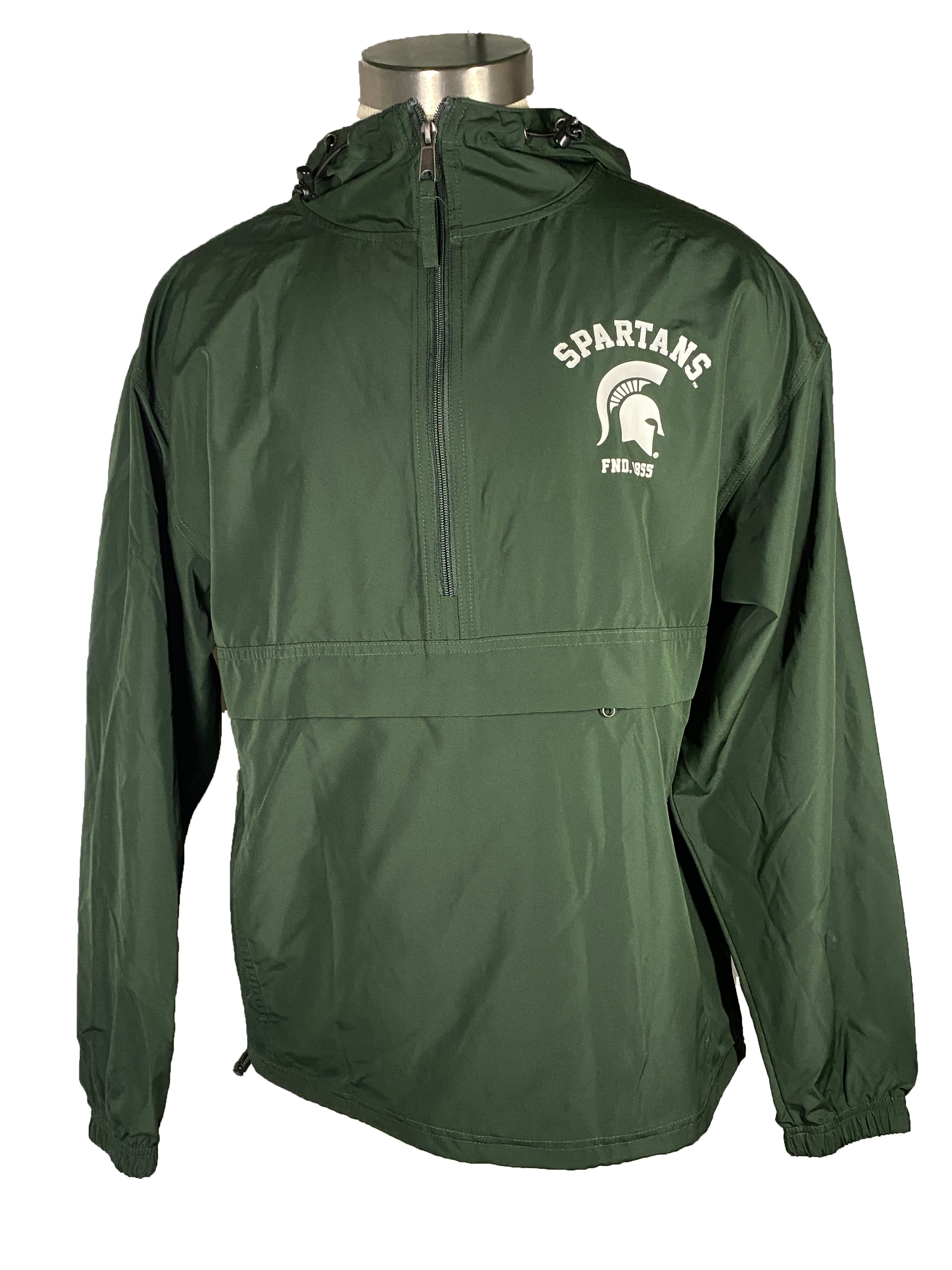 Champion Green Michigan State Spartans Windbreaker Jacket Men's Size M