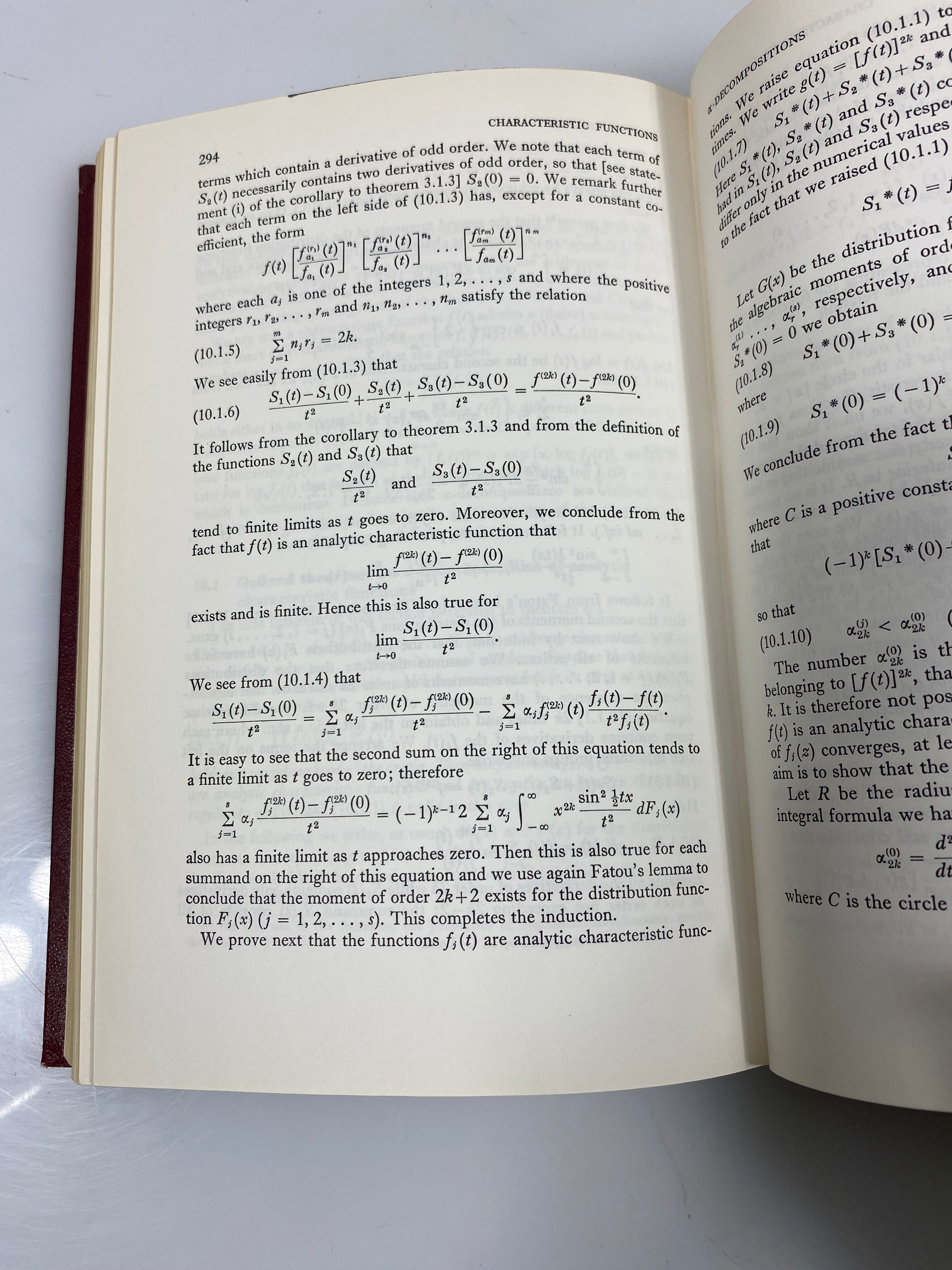 Characteristic Functions by Eugene Lukacs Ex-library 2nd Ed. 1970 HC