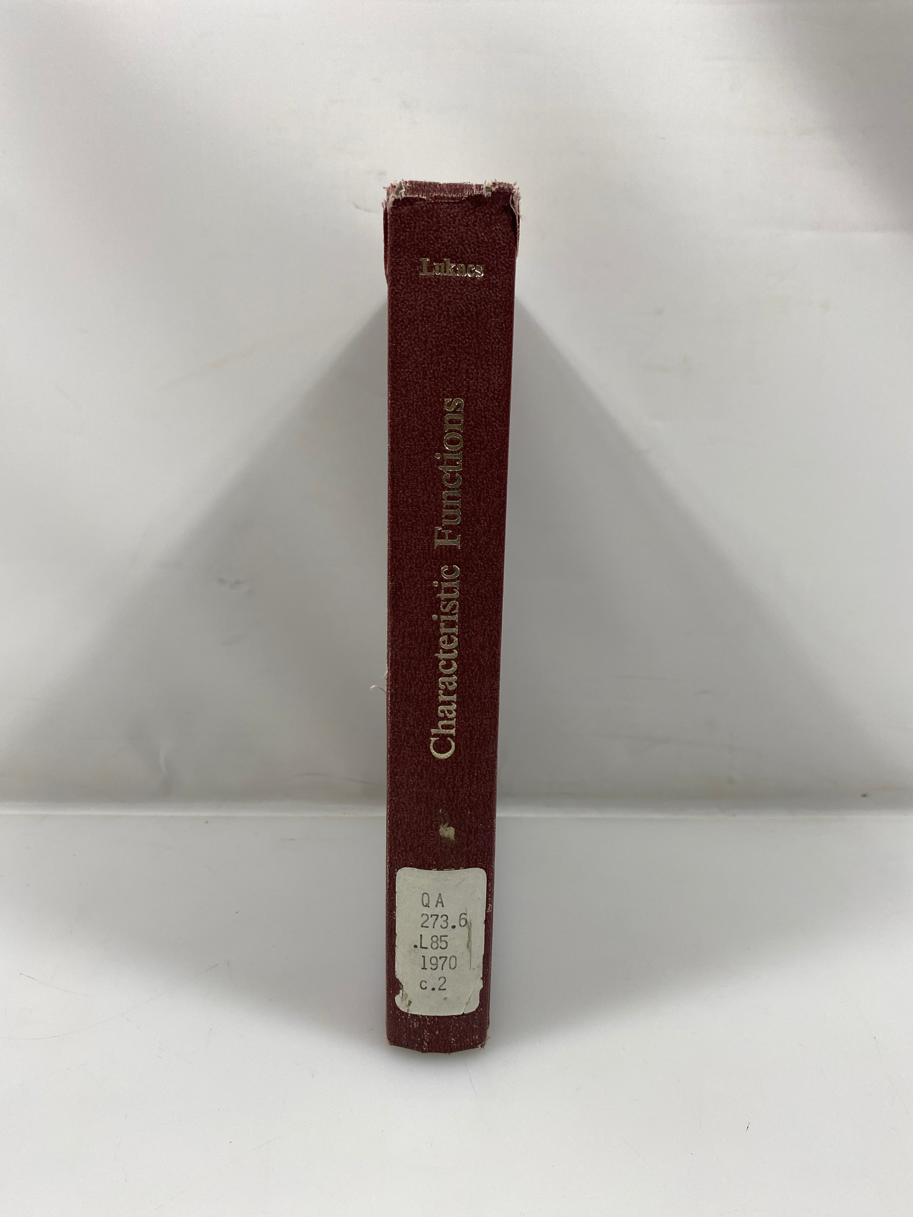 Characteristic Functions by Eugene Lukacs Ex-library 2nd Ed. 1970 HC