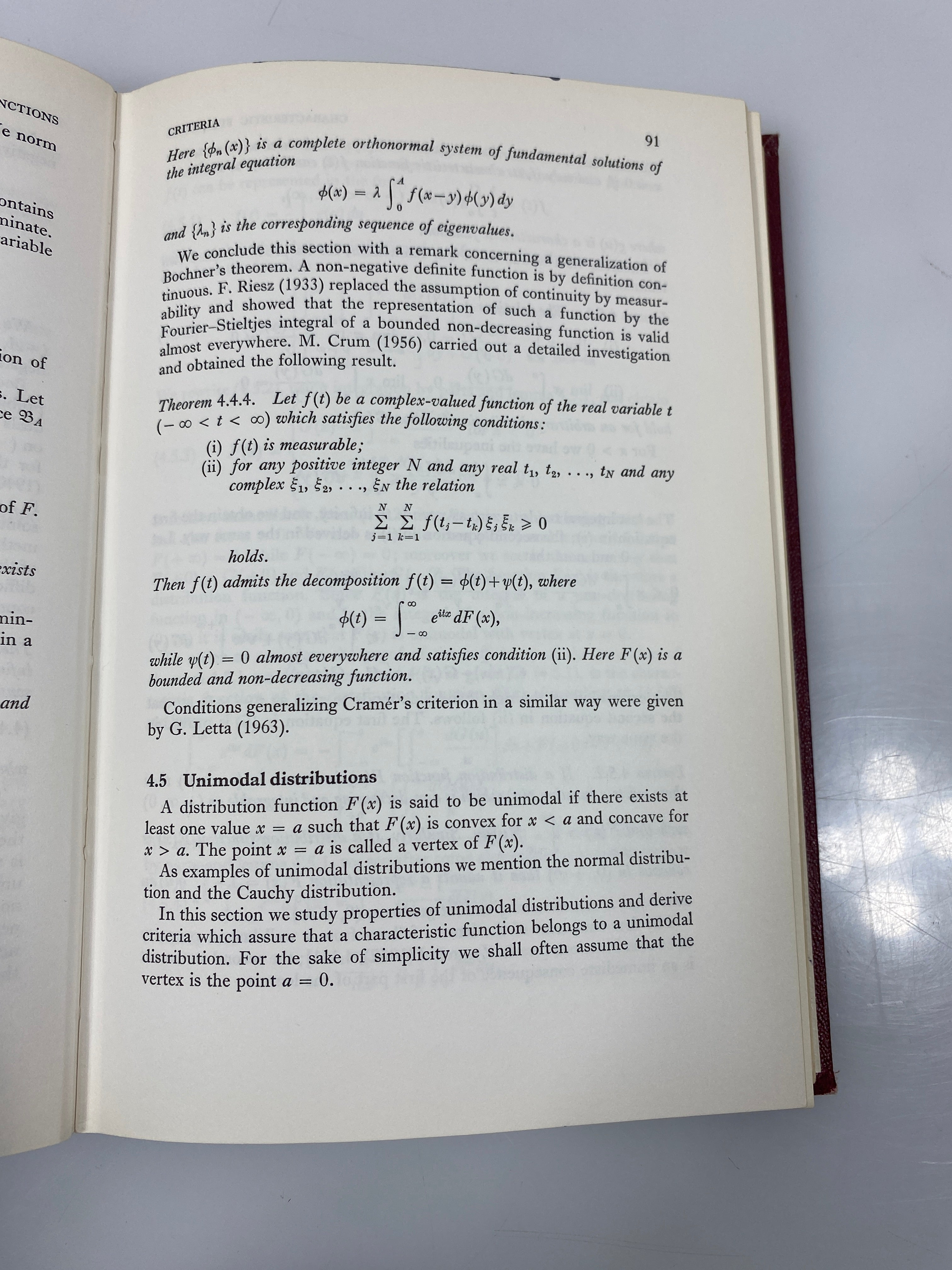 Characteristic Functions by Eugene Lukacs Ex-library 2nd Ed. 1970 HC
