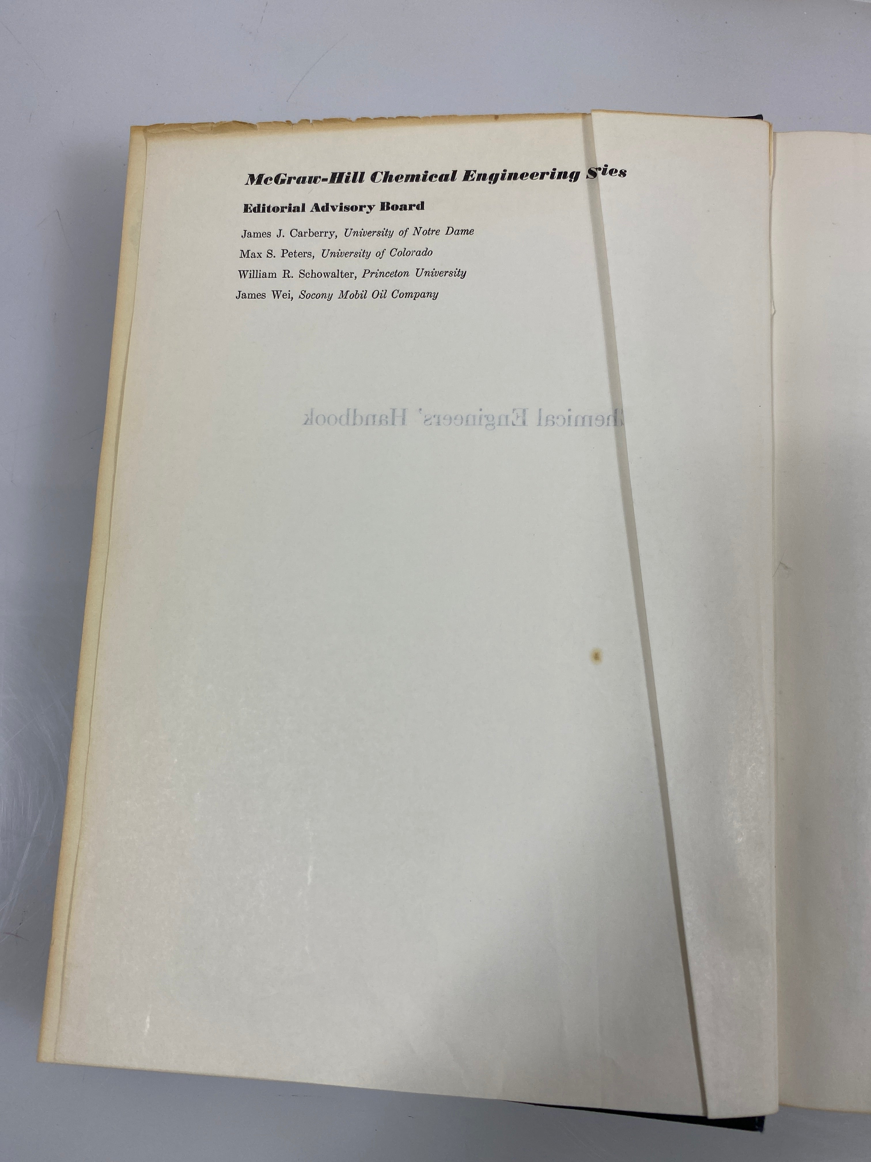 Chemical Engineer's Handbook by Perry 4th Ed. 1963 HC