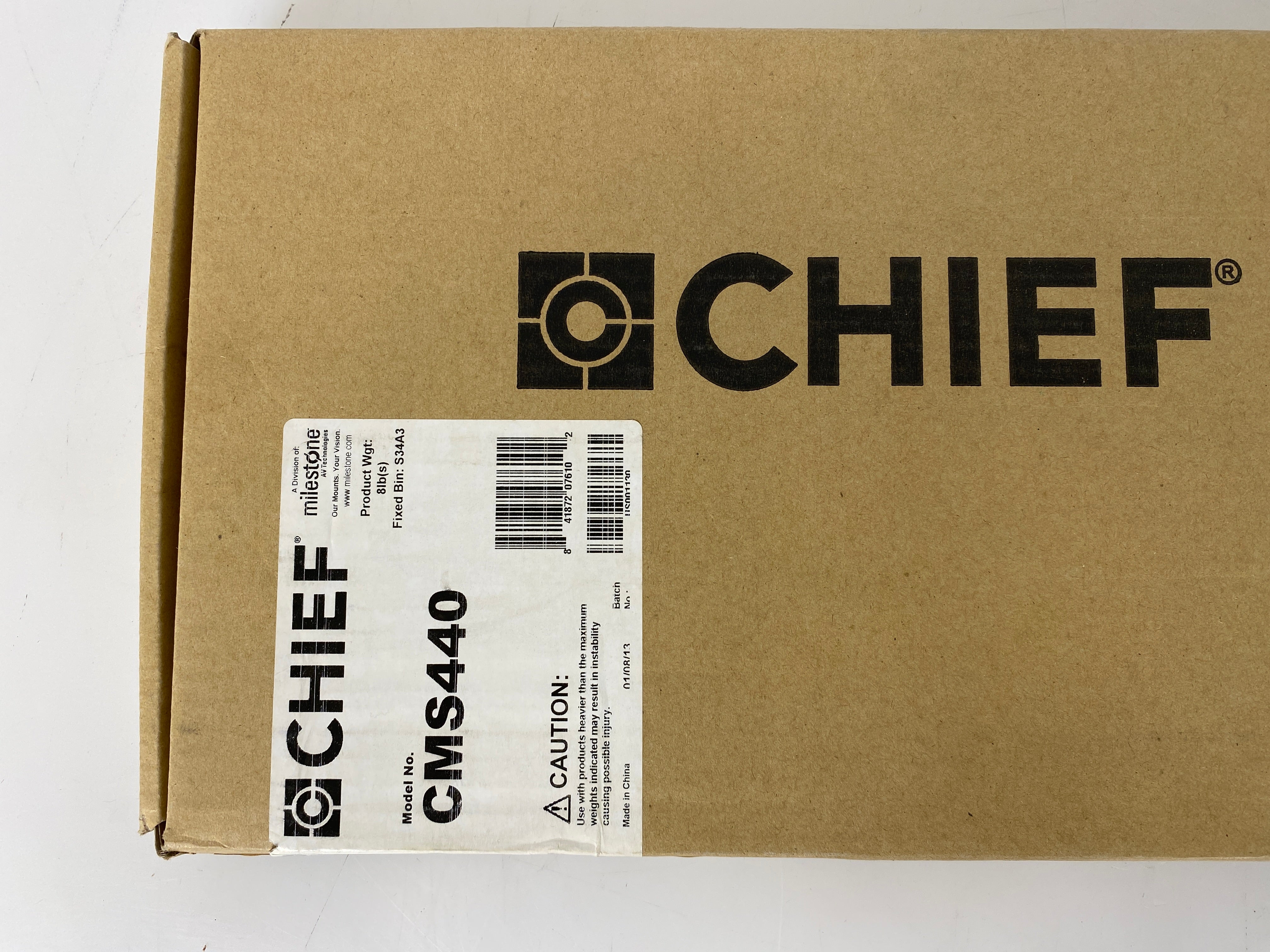 Chief CMS440 Lightweight Suspended Ceiling Kit White *New*