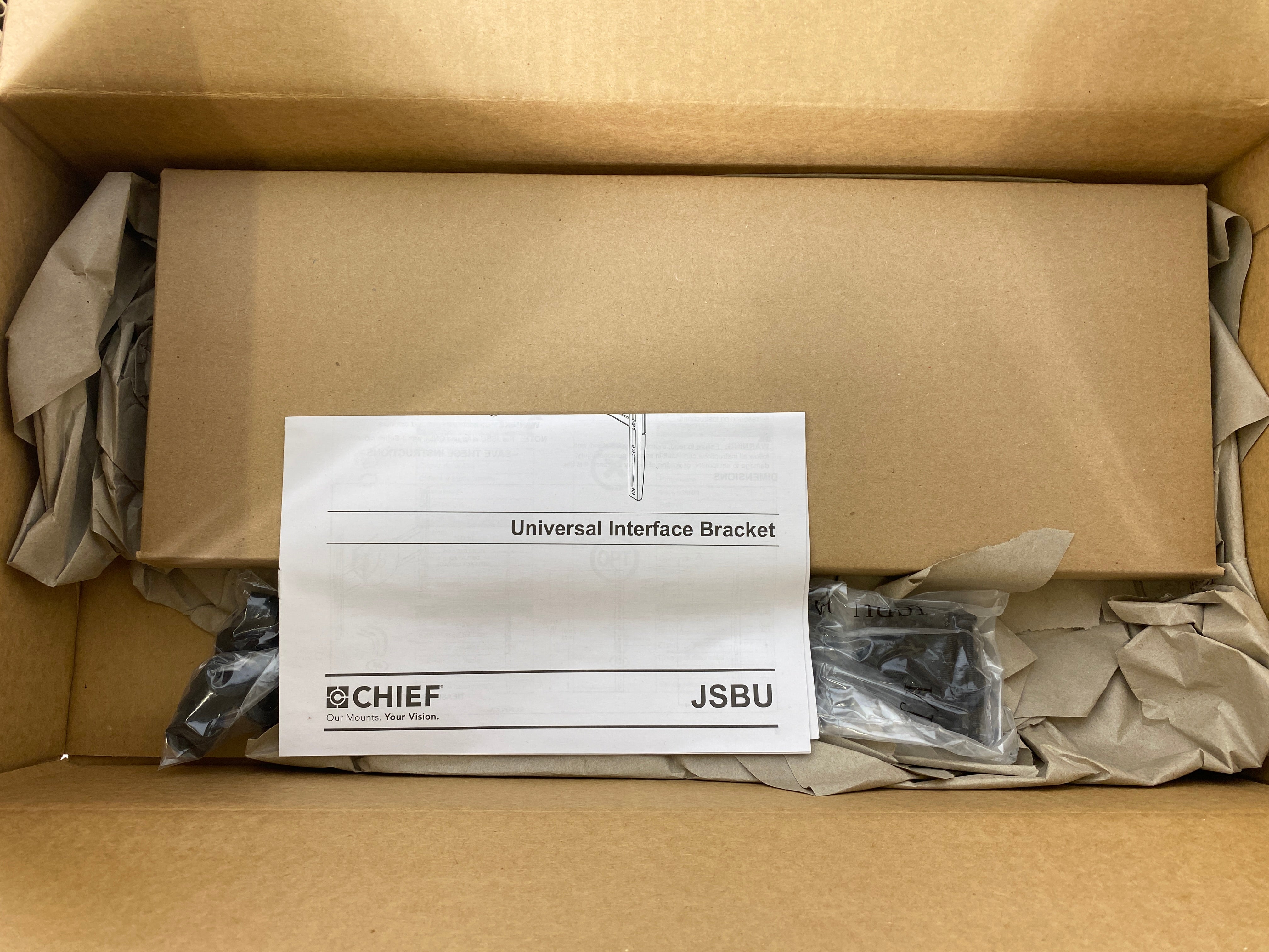 Chief JSBUB Universal Interface Bracket Black