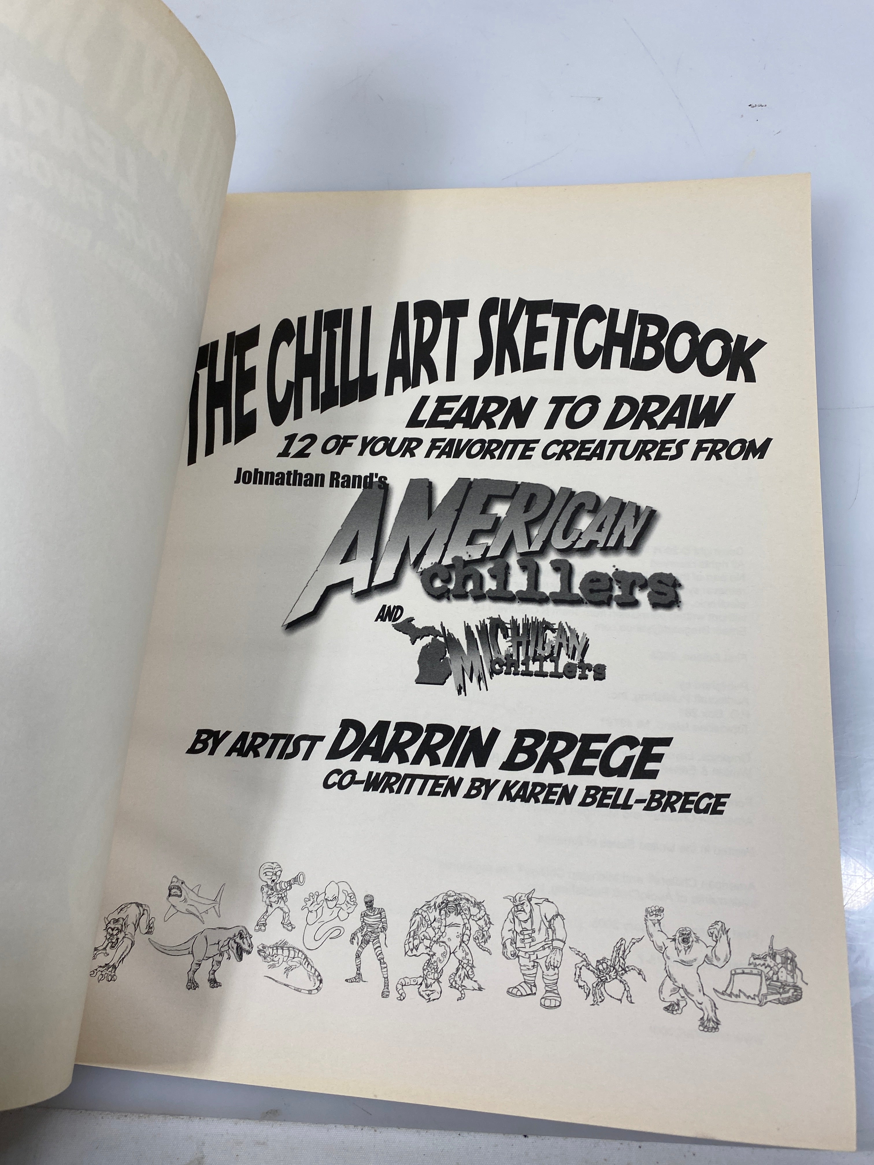 Chill Art Sketchbook Darrin Brege Karen Bell Brege *Signed*