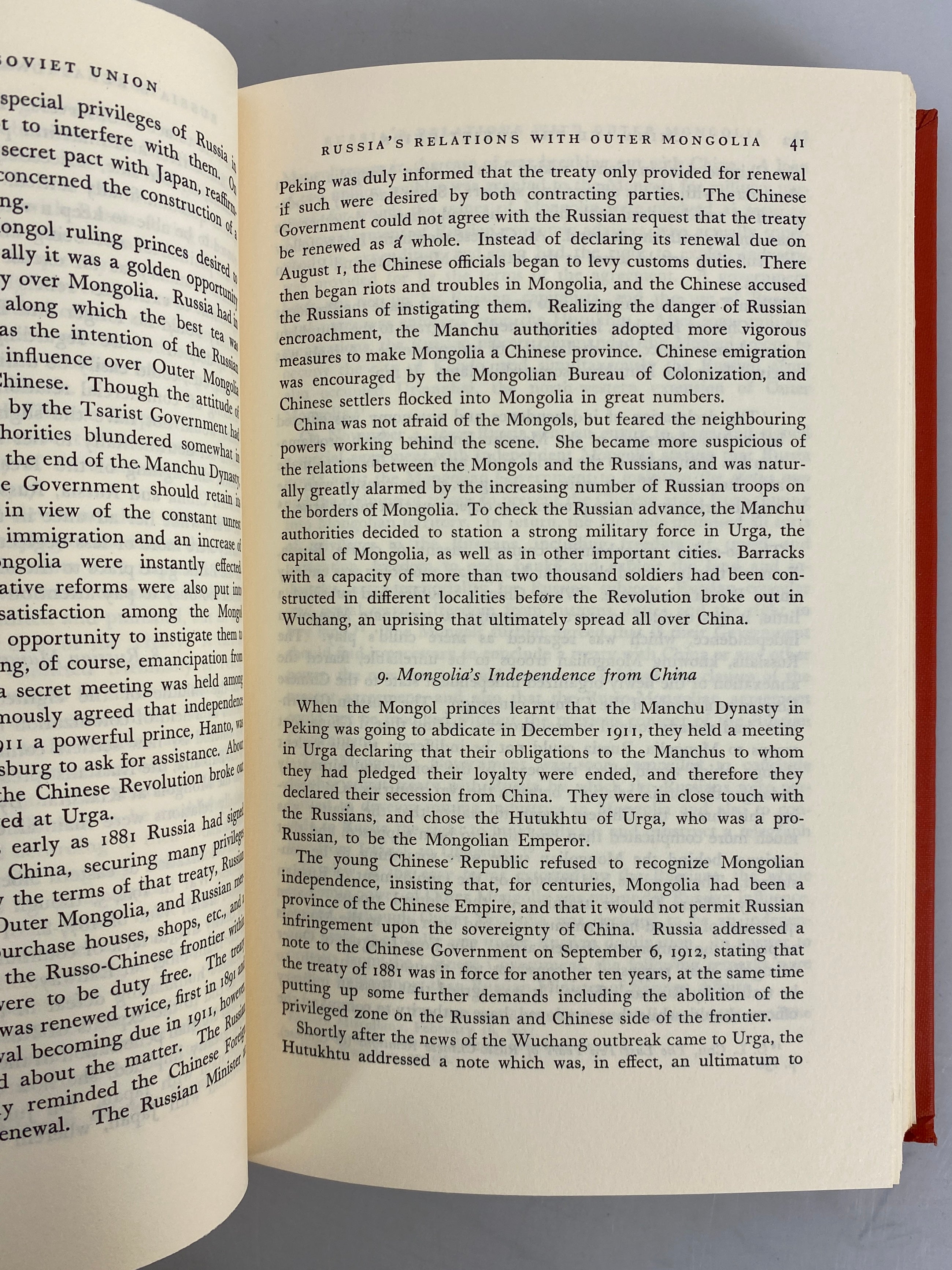 China and the Soviet Union by Aitchen K. Wu 1967 HC