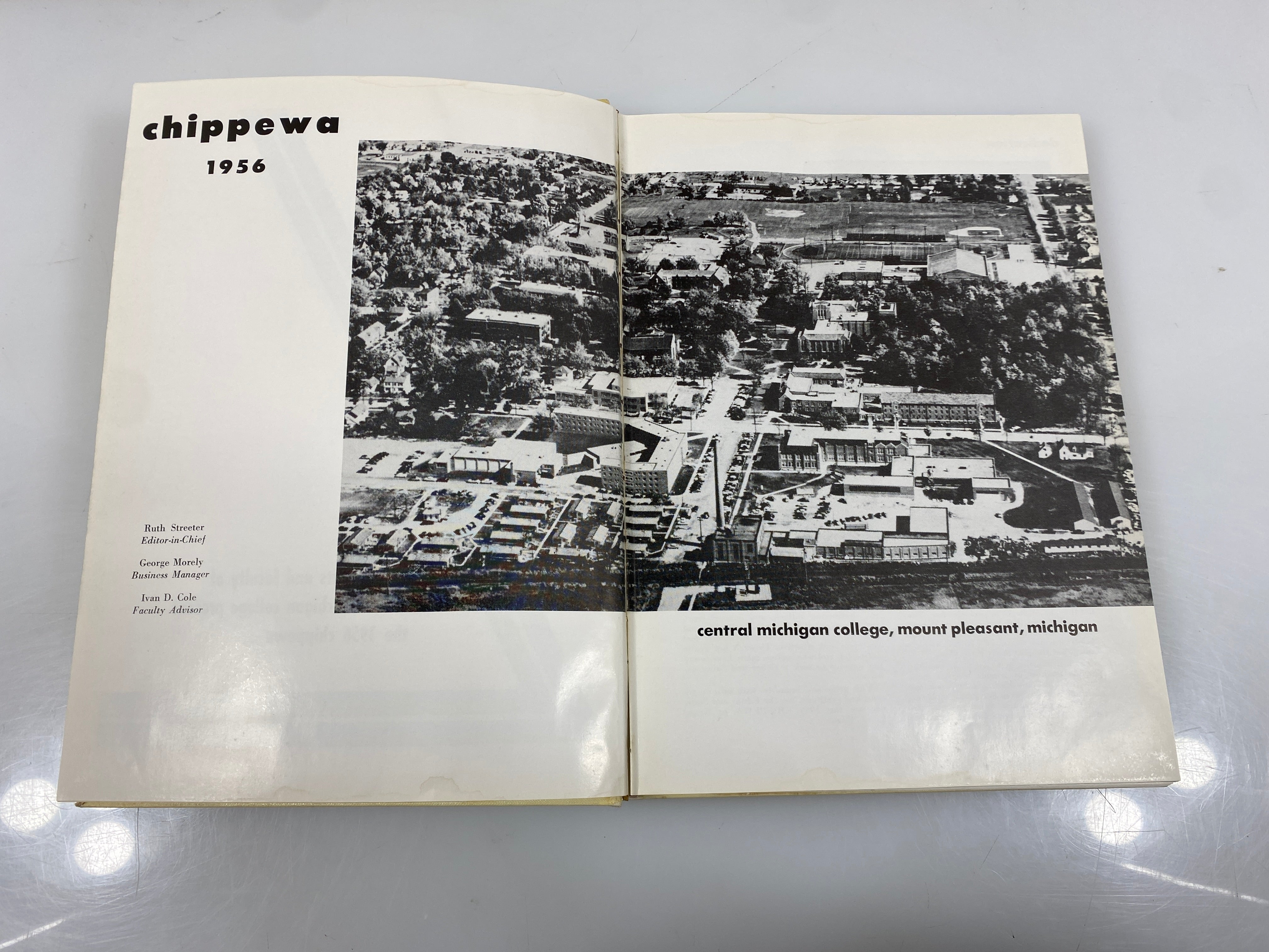 Chippewa 1956 Central Michigan College Yearbook Mt. Pleasant, Michigan