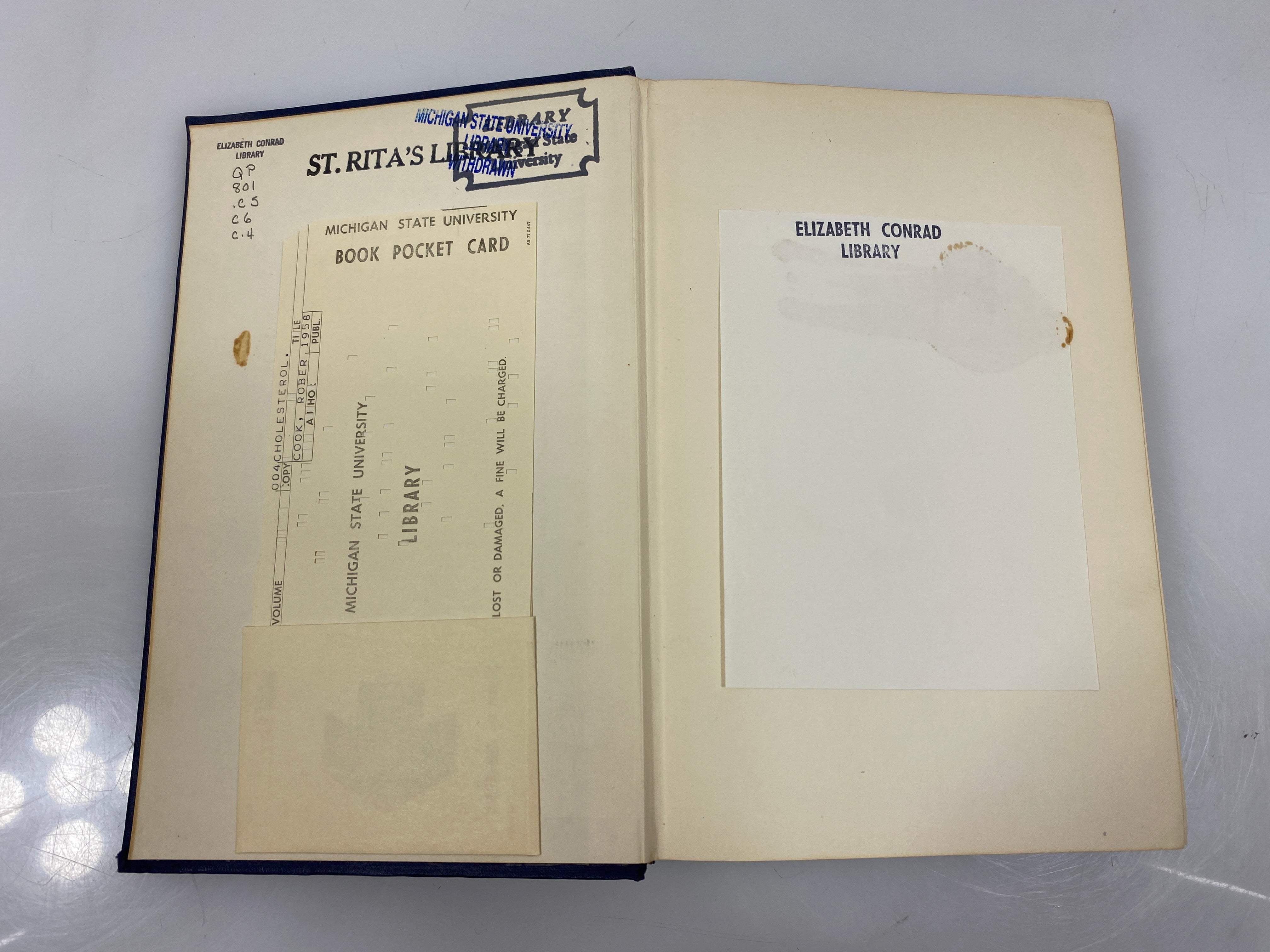 Cholesterol by Robert P. Cook Academic Press Ex-library 1958 HC