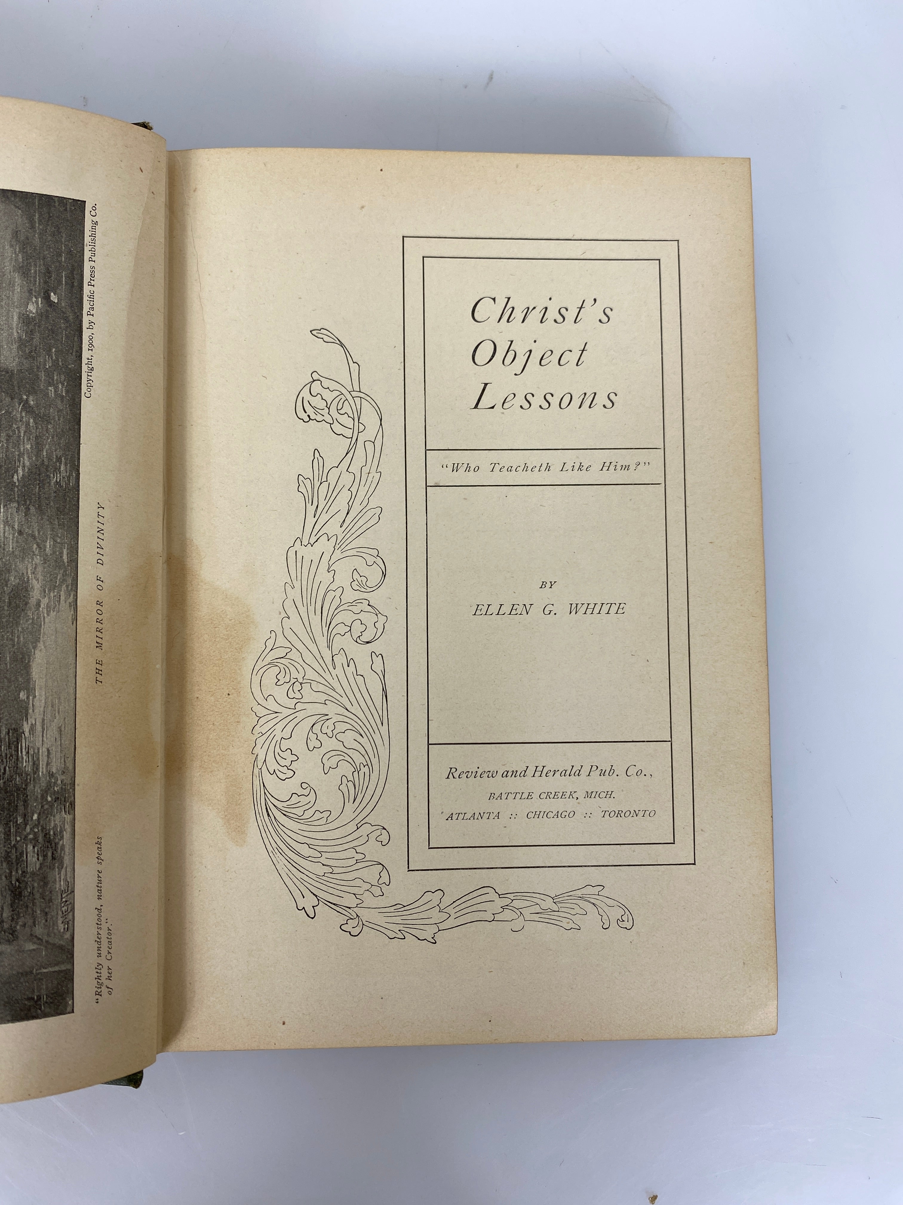 Christ's Object Lessons by Ellen White 1900 Antique HC
