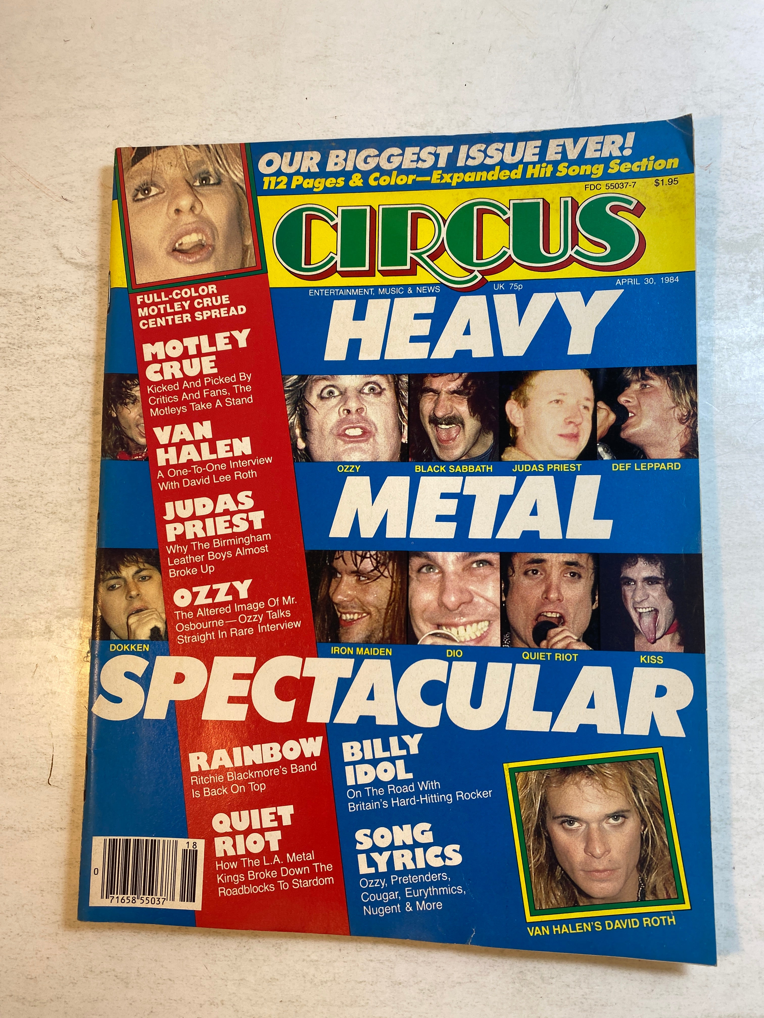 Circus Magazine April 30, 1984 Heavy Metal Spectacular