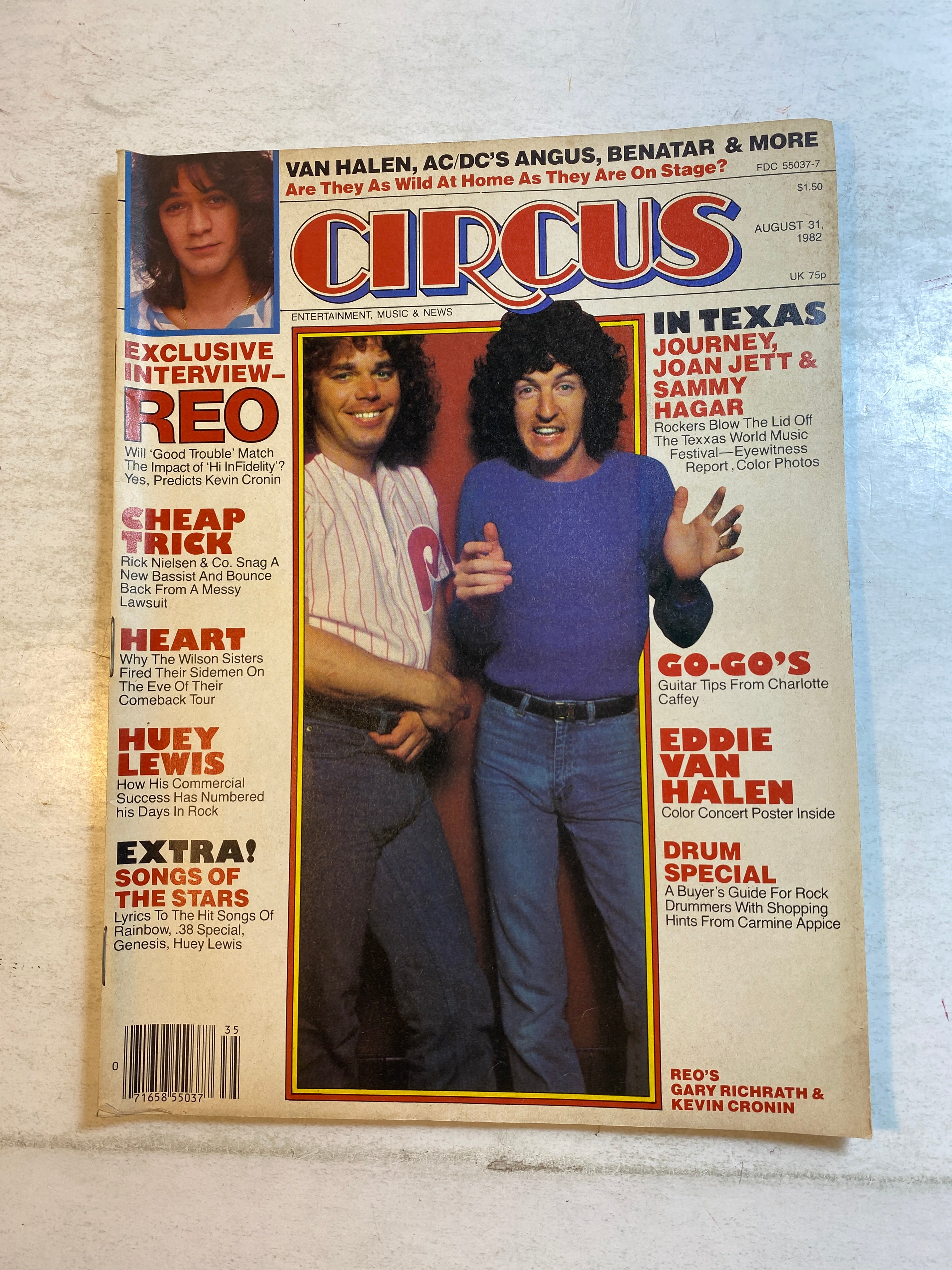 Circus Magazine August 31 1982 REO Eddie Van Halen