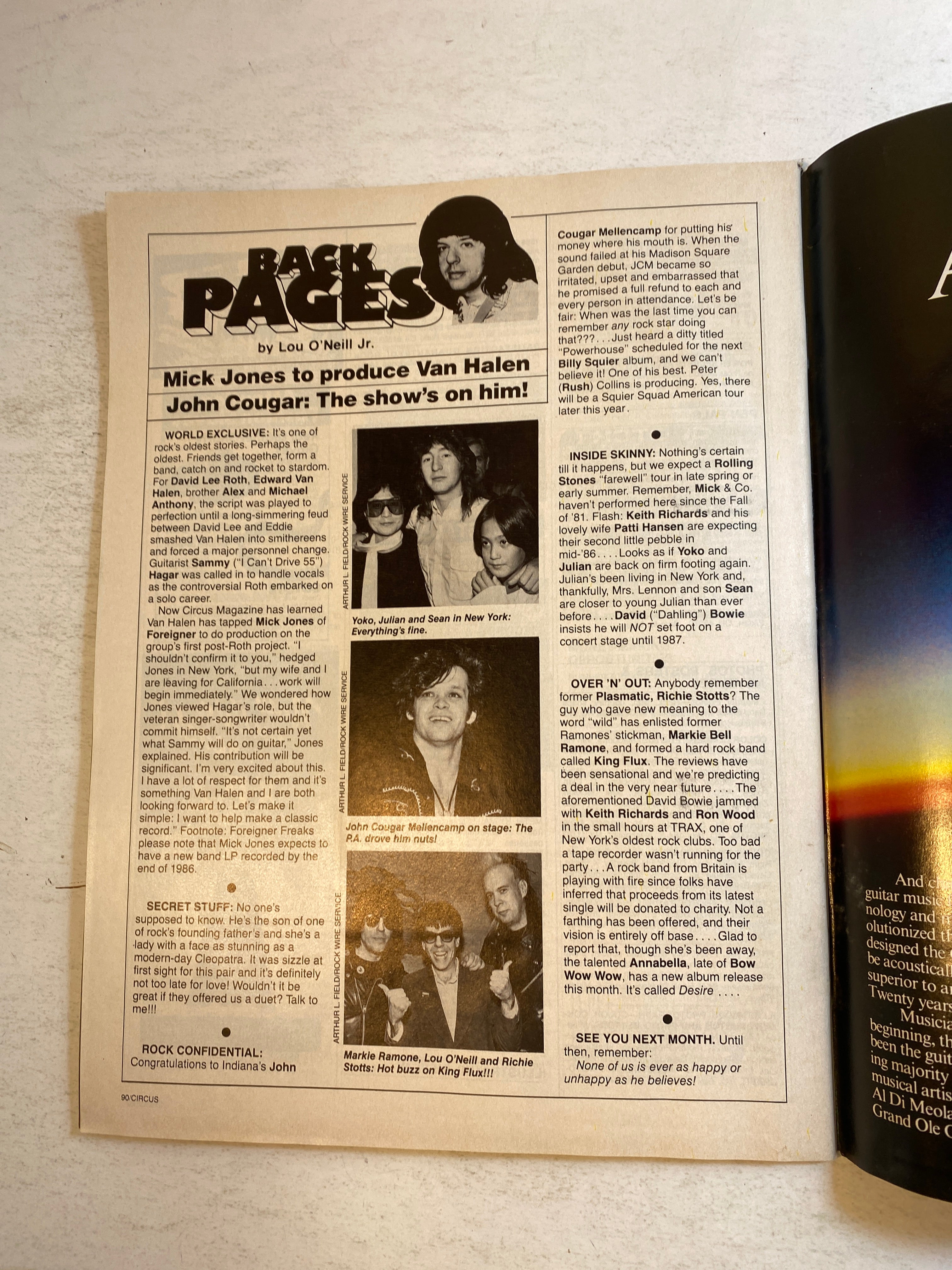 Circus Magazine February 28, 1986 Vince Neil