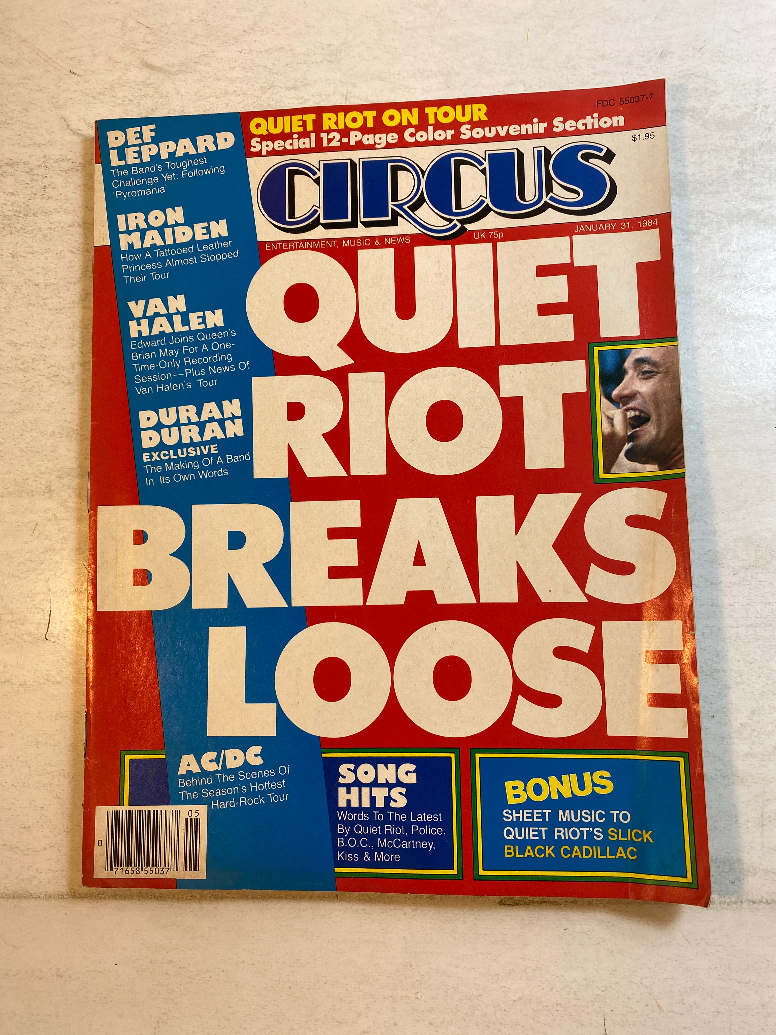Circus Magazine January 31, 1984 Quiet Riot