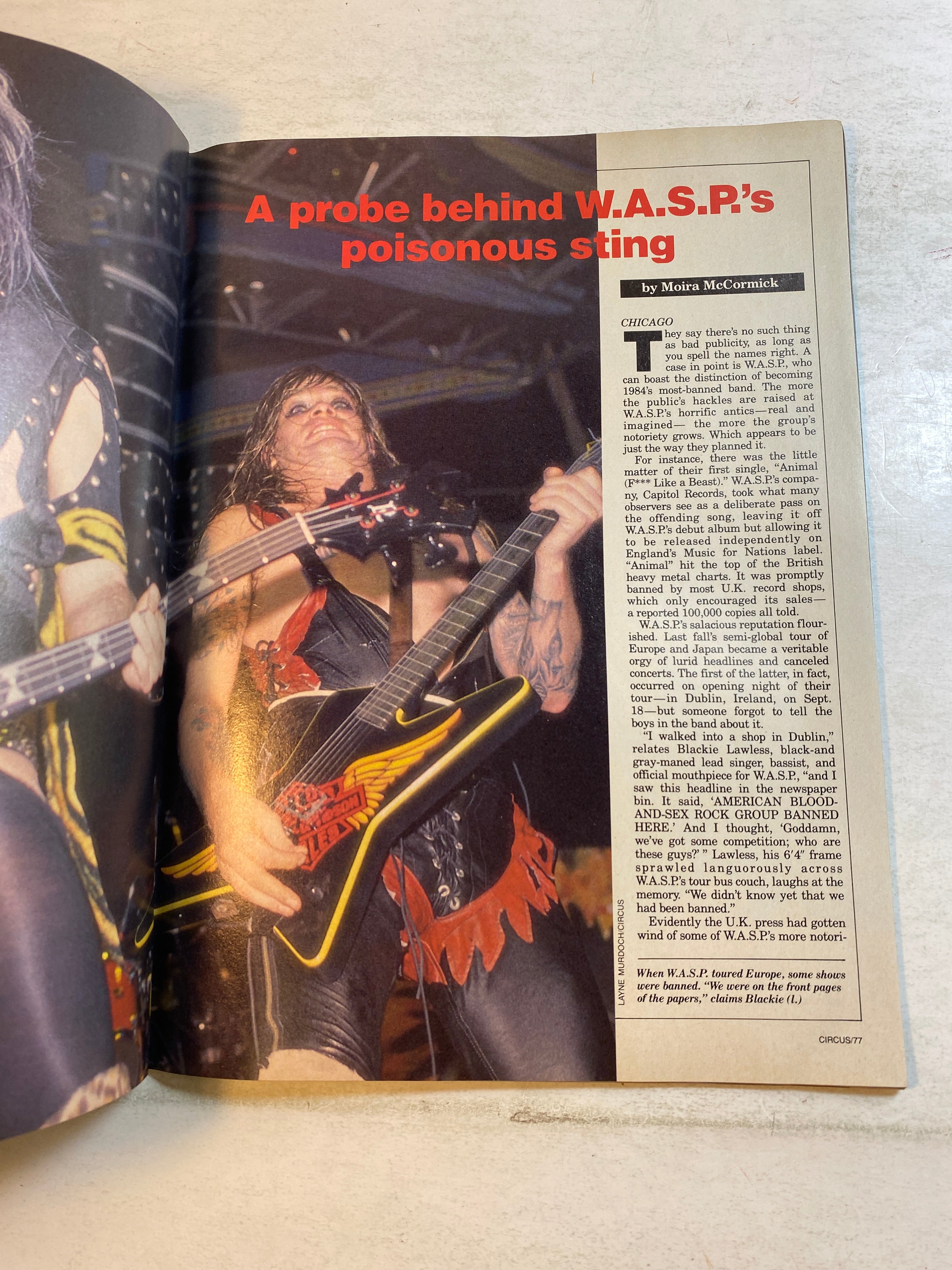 Circus Magazine May 31 1985 Vince Neil Motley Crue