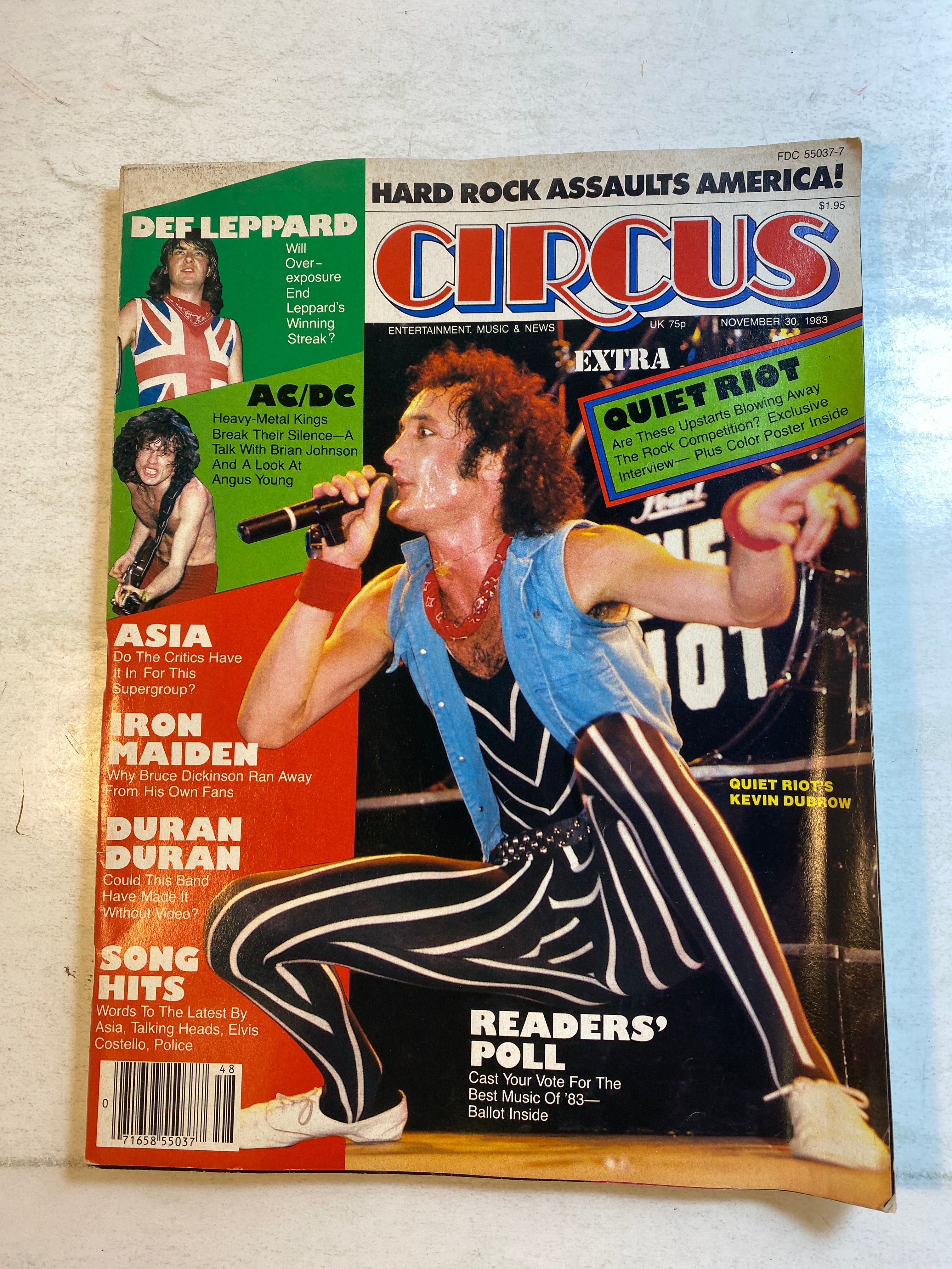 Circus Magazine November 30, 1983 Quiet Riot